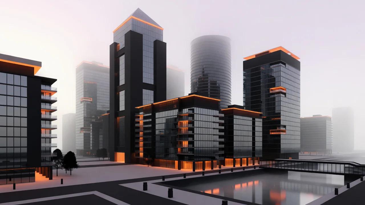 3D illustration of London, United Kingdom