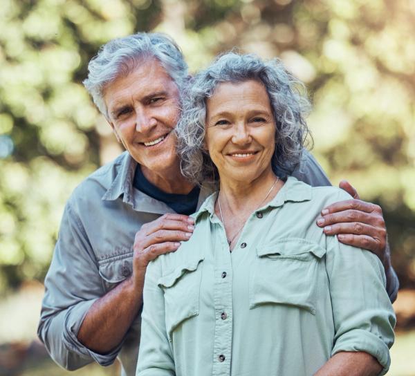 Senior married couple