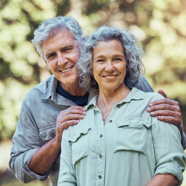 Senior married couple