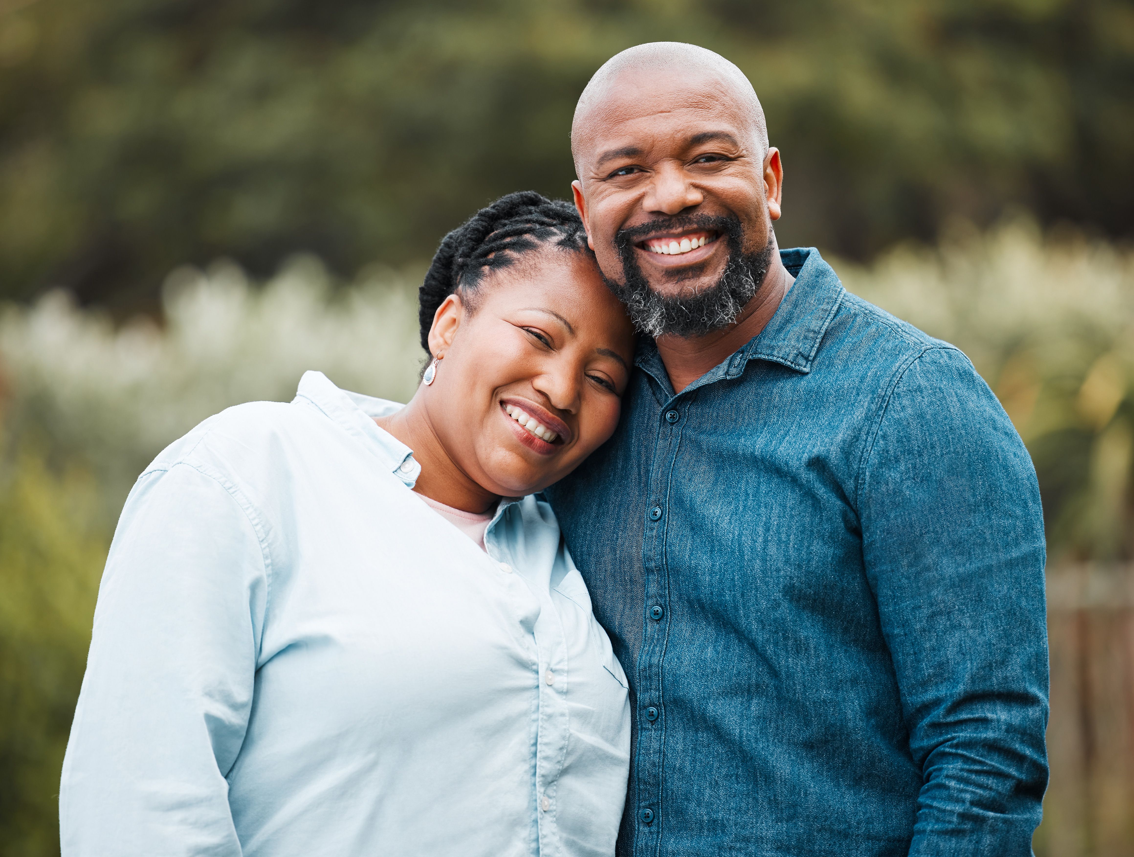 Black married couple together