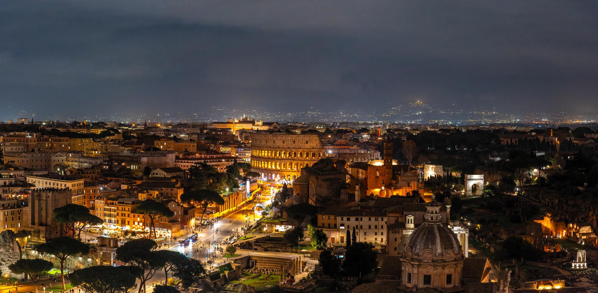 Rome at night