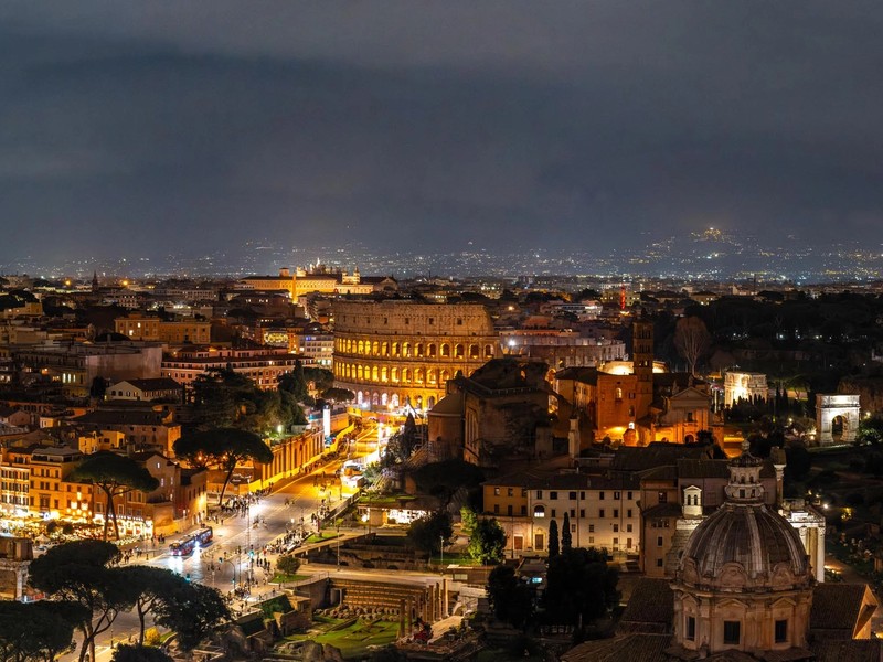 Rome at night