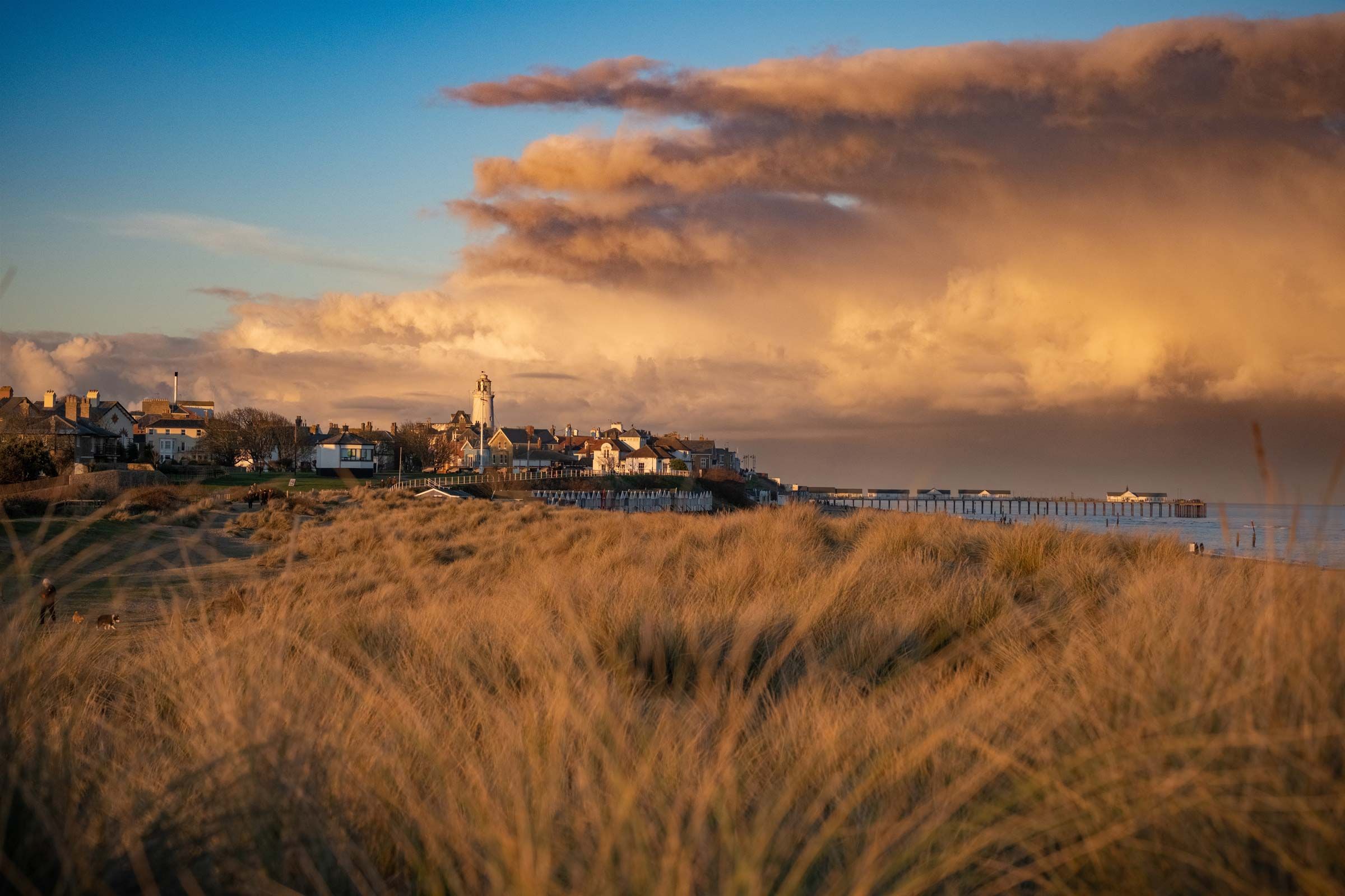 Evening golden hour Southwold