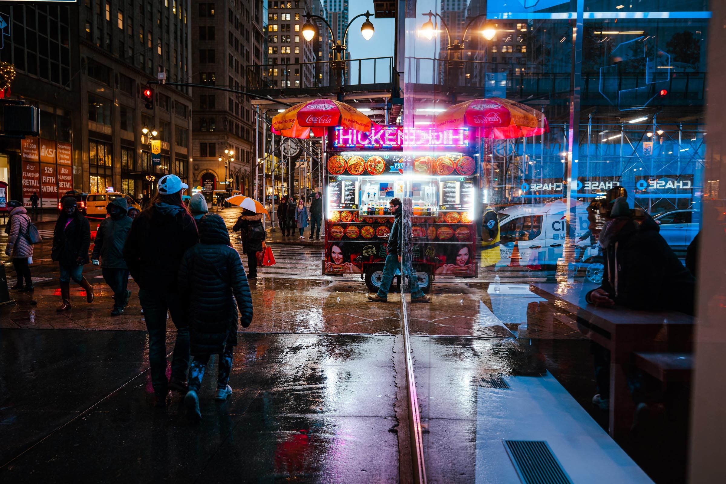 New York reflecting