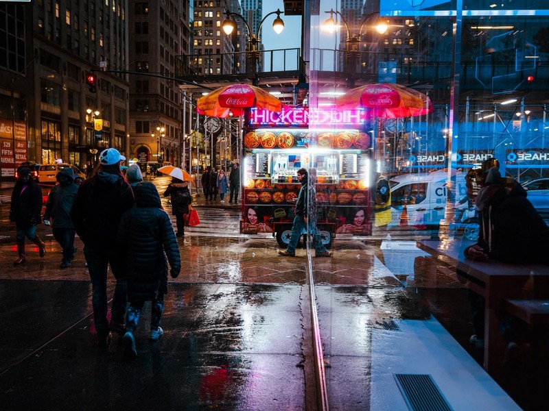 New York reflecting