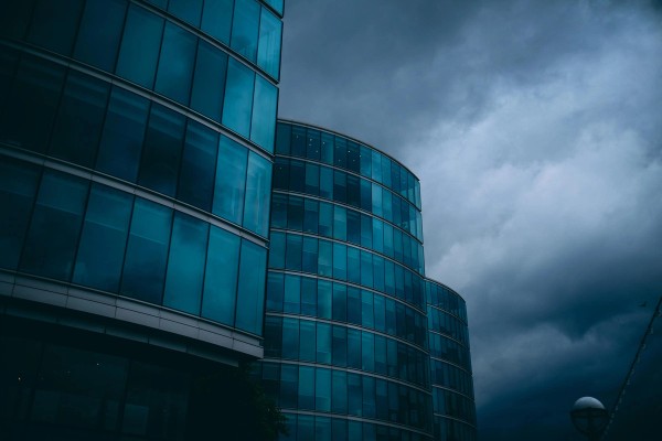Moody clouds and architecture