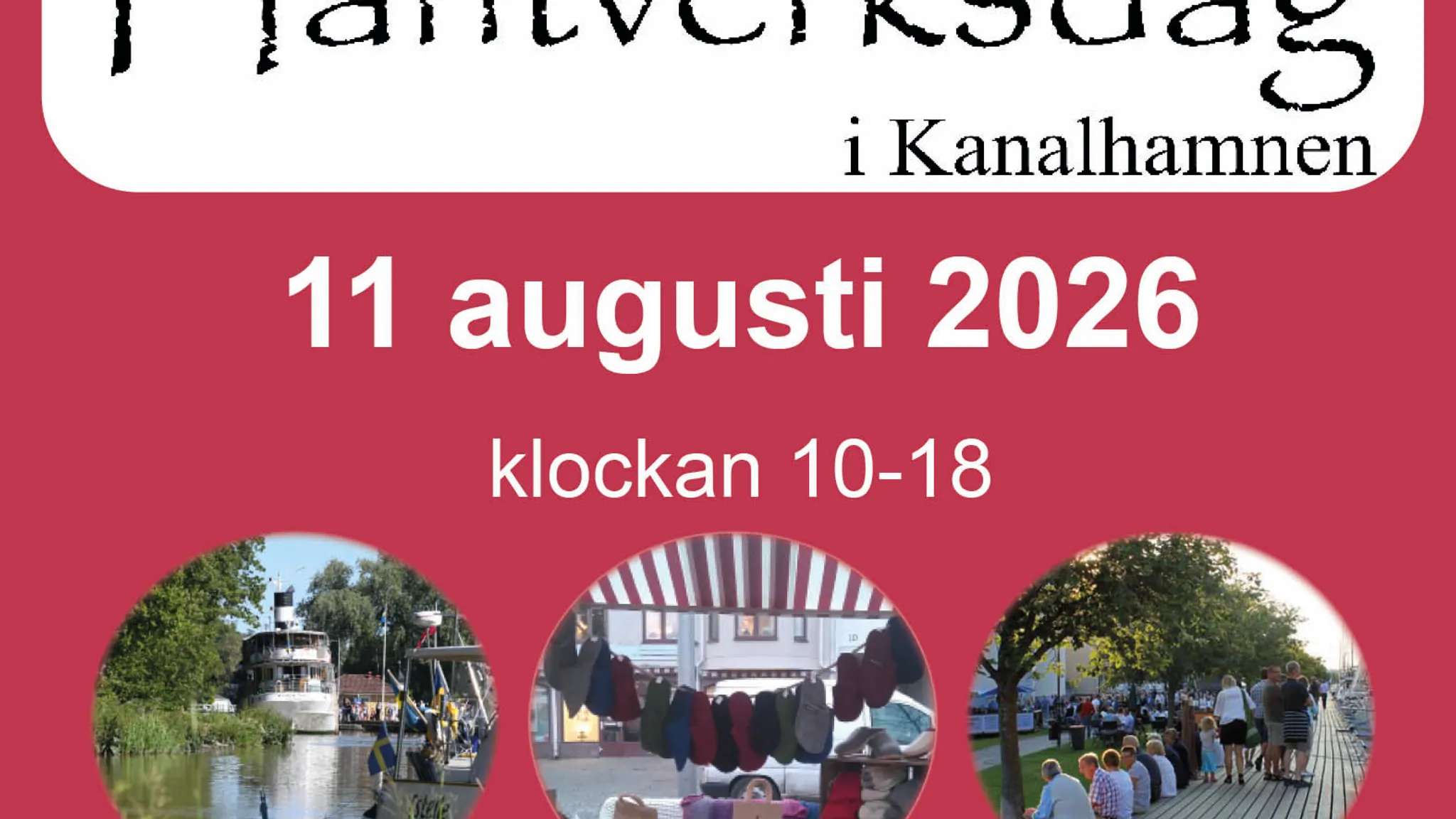 Hantverksdag i Kanalhamnen