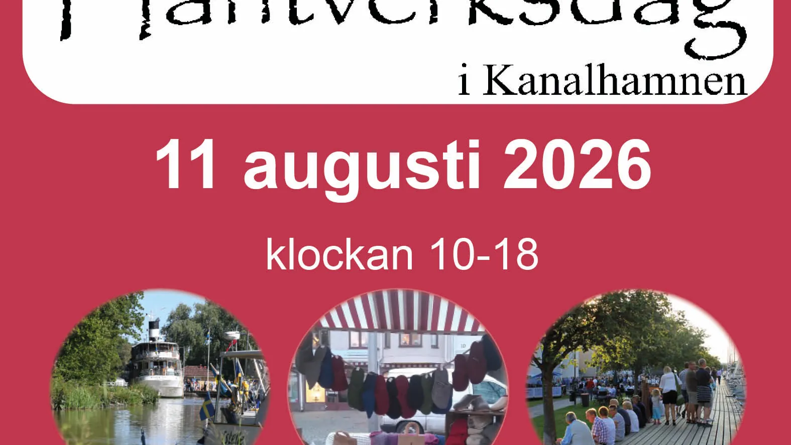 Hantverksdag i Kanalhamnen