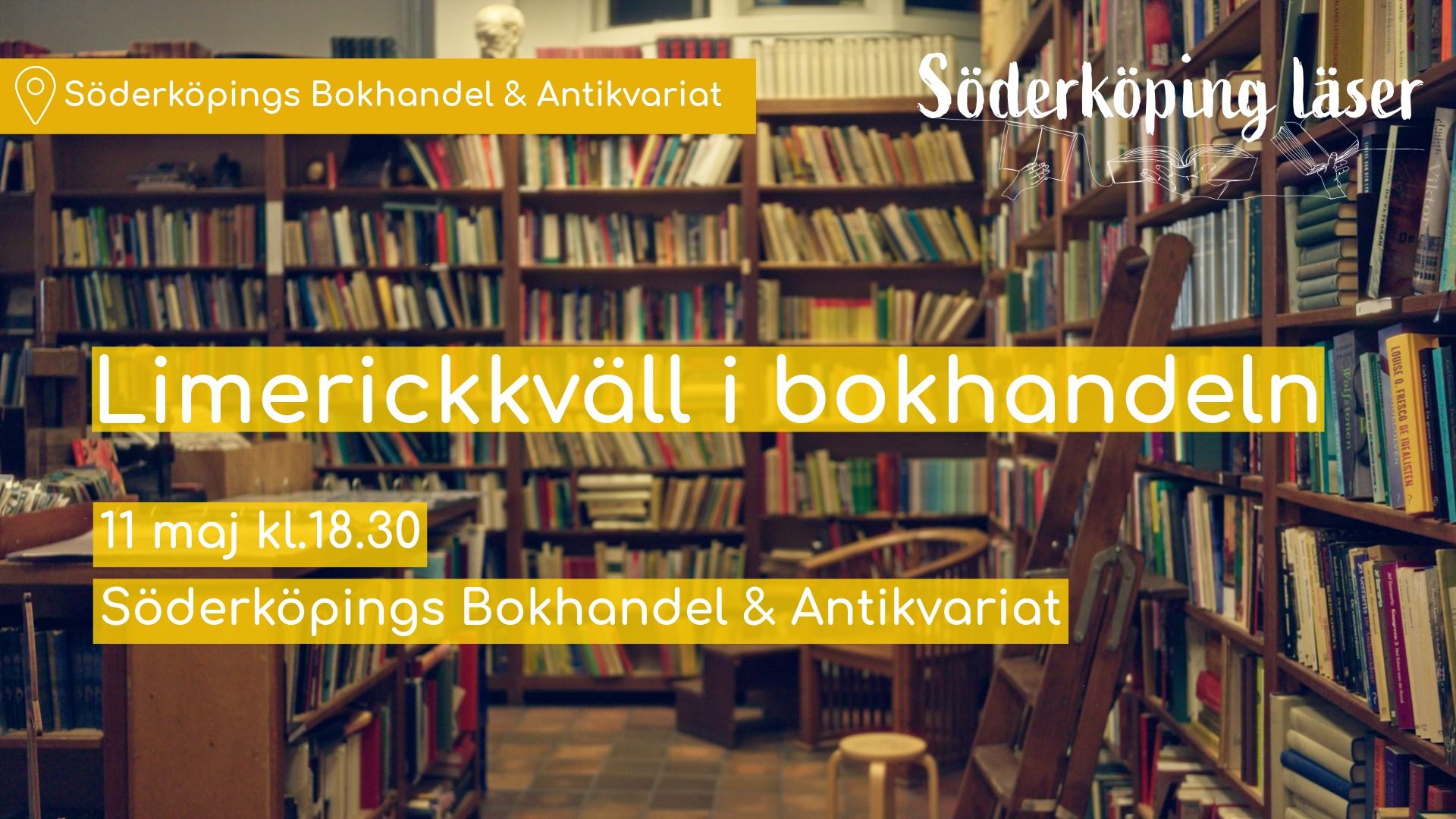 Limerickkväll i bokhandeln