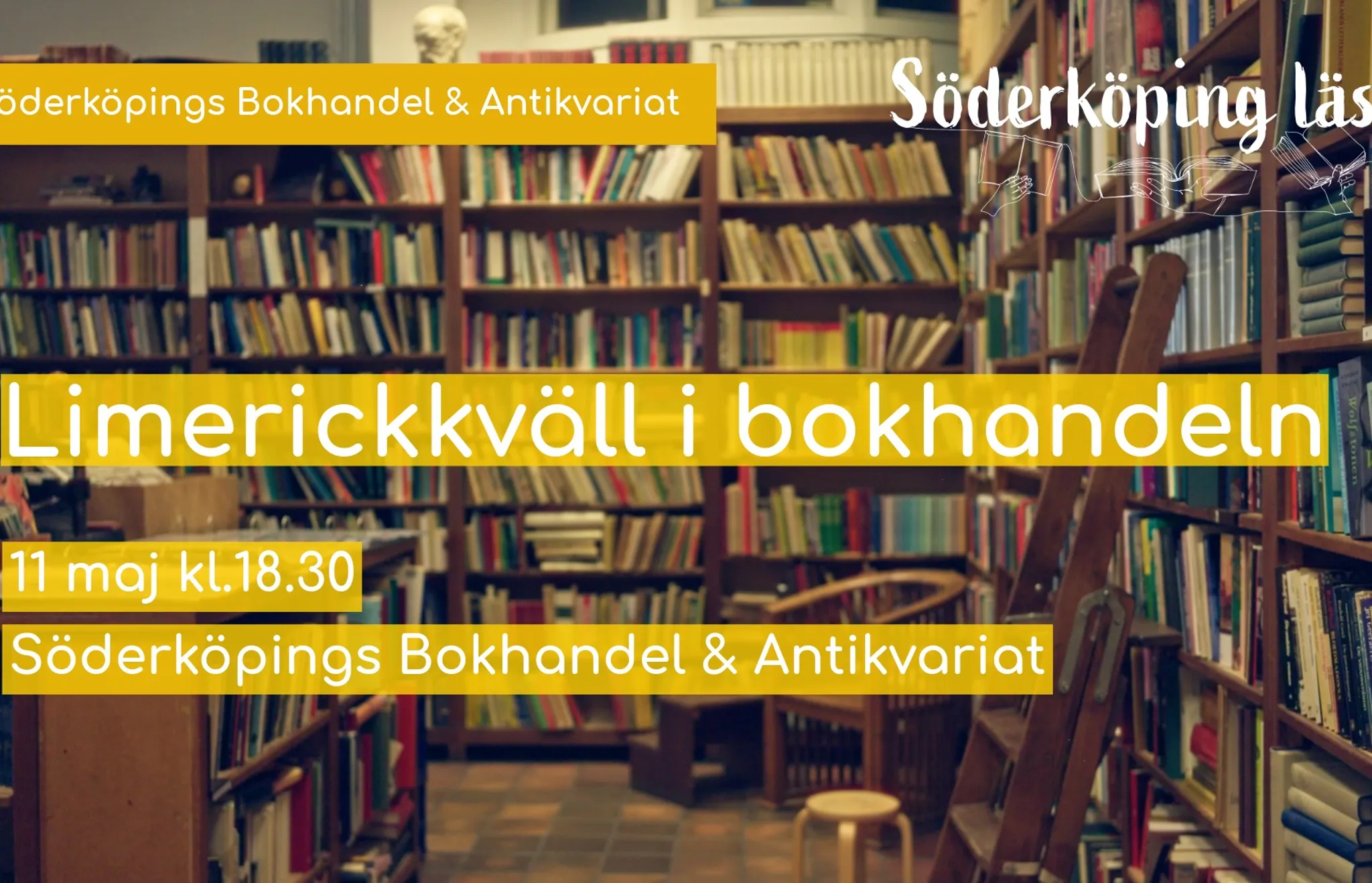 Limerickkväll i bokhandeln