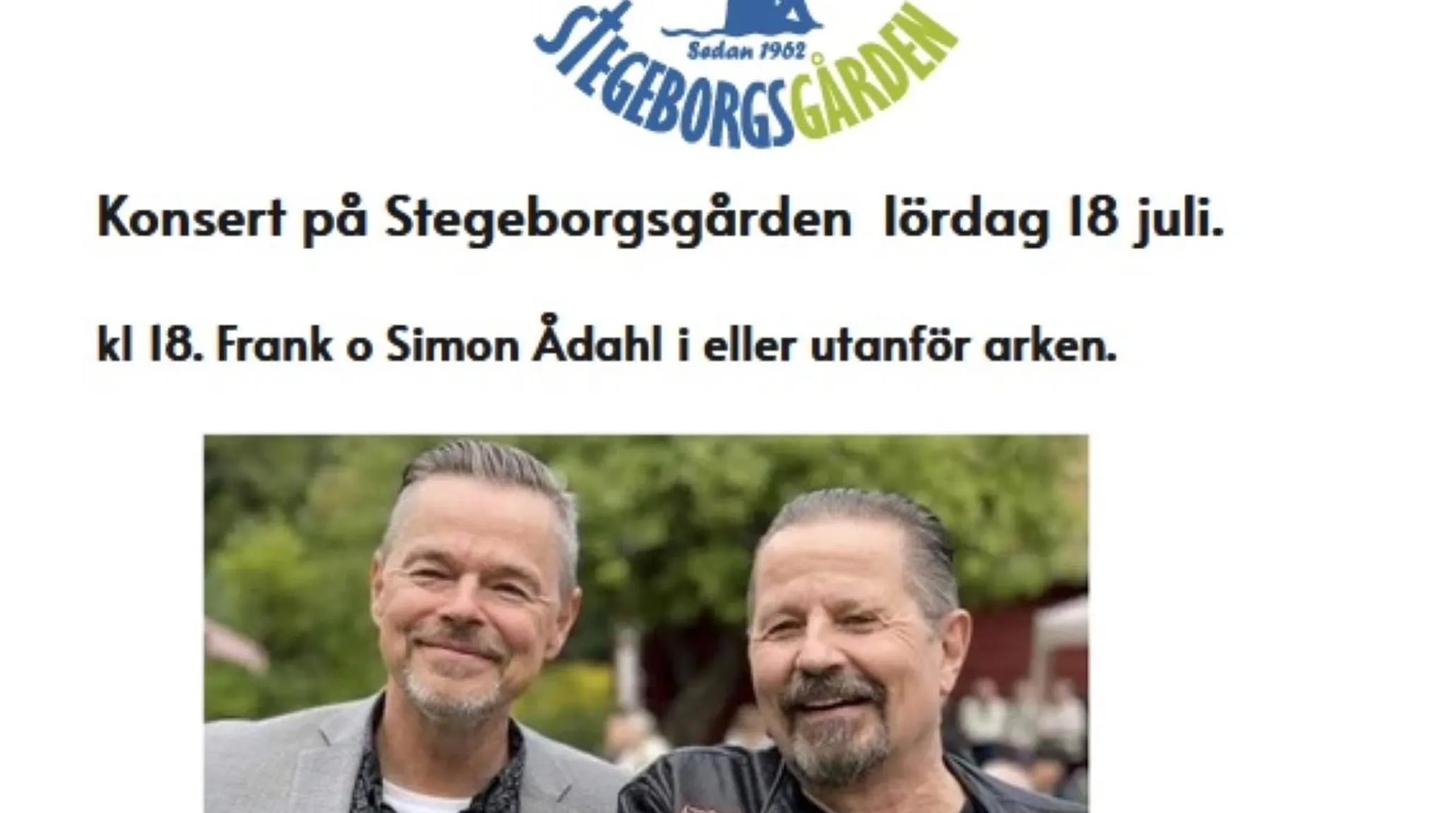 Konsert med Simon & Frank Ådahl