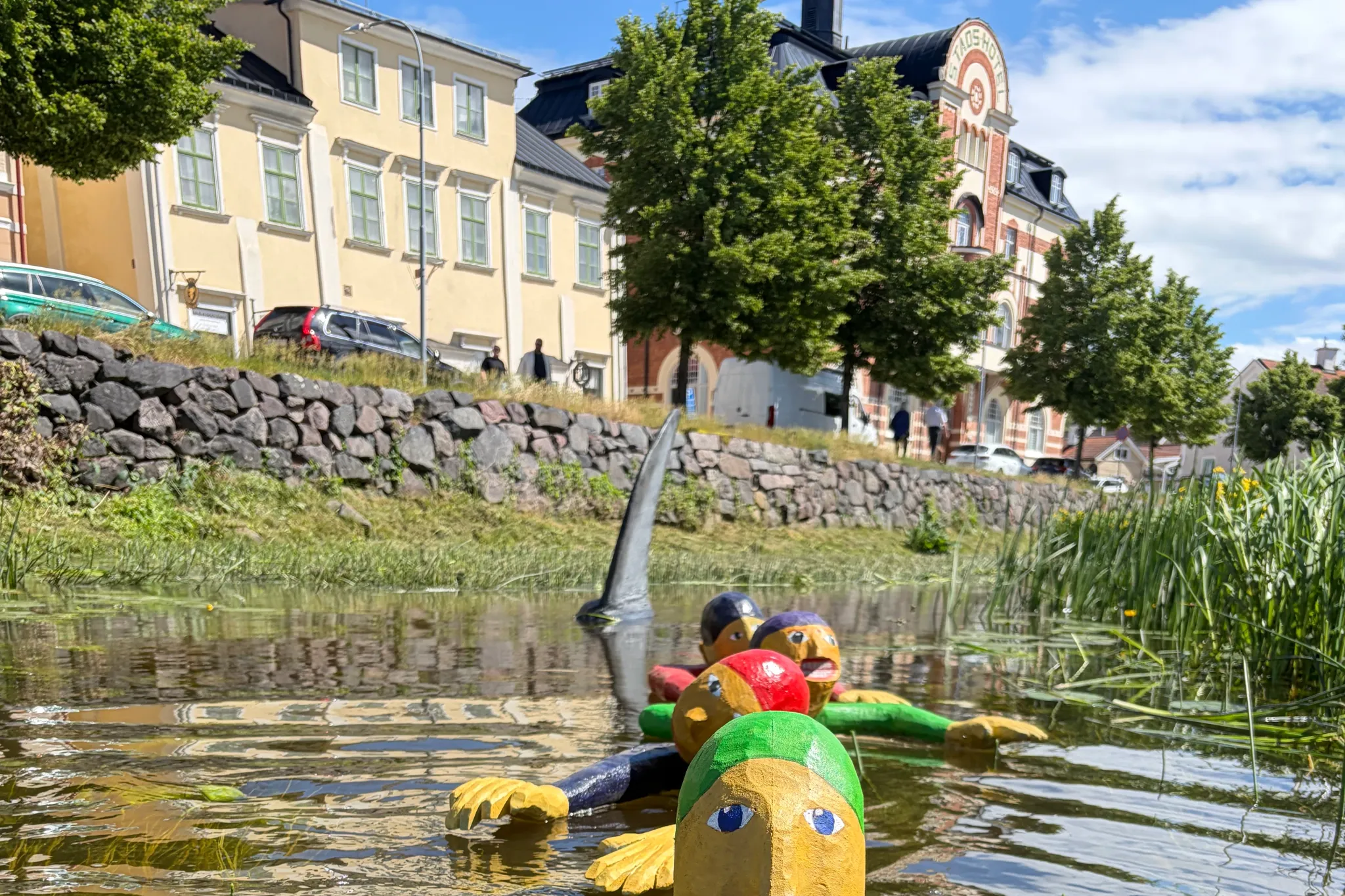 River Art (Streetart in the river of Söderköping)