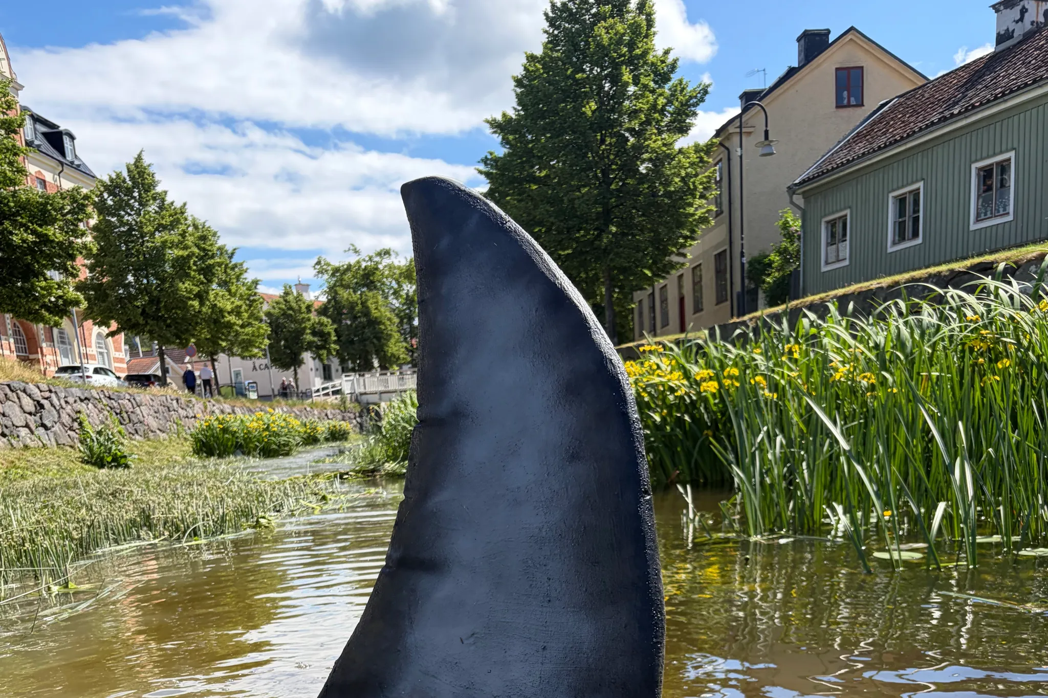 River Art (Streetart in the river of Söderköping)