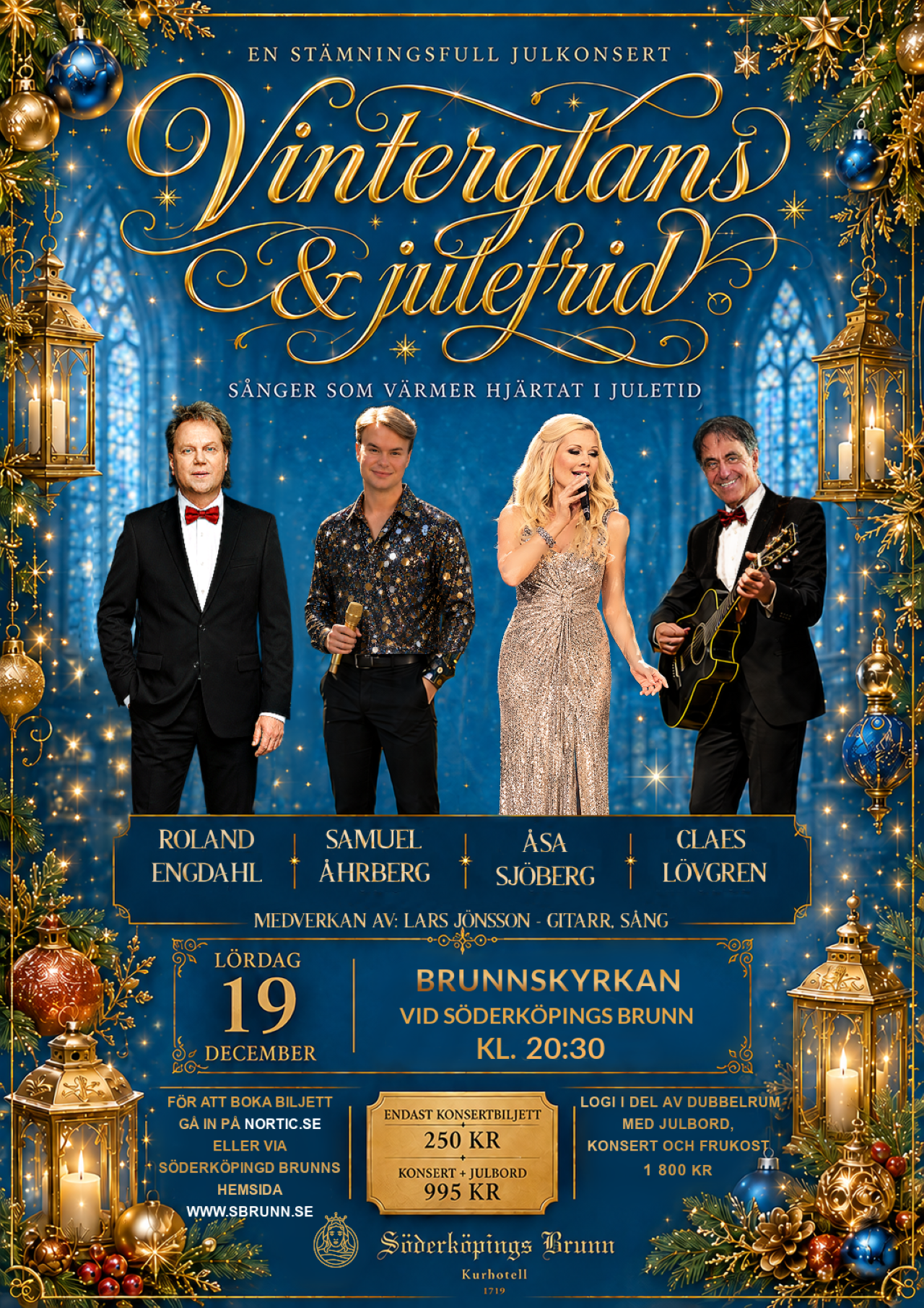 Vinterglans & Julefrid - Konsert i Brunnskyrkan