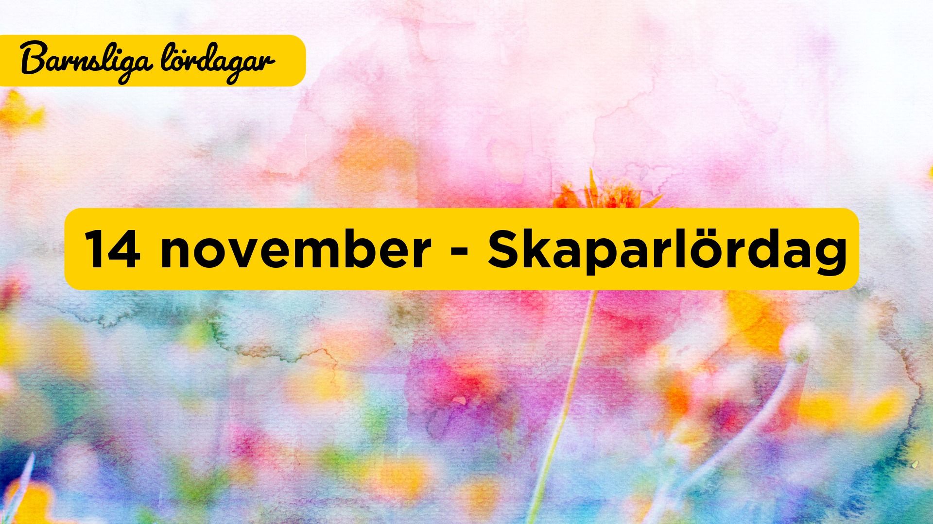 Skaparlördag - måla akvarell