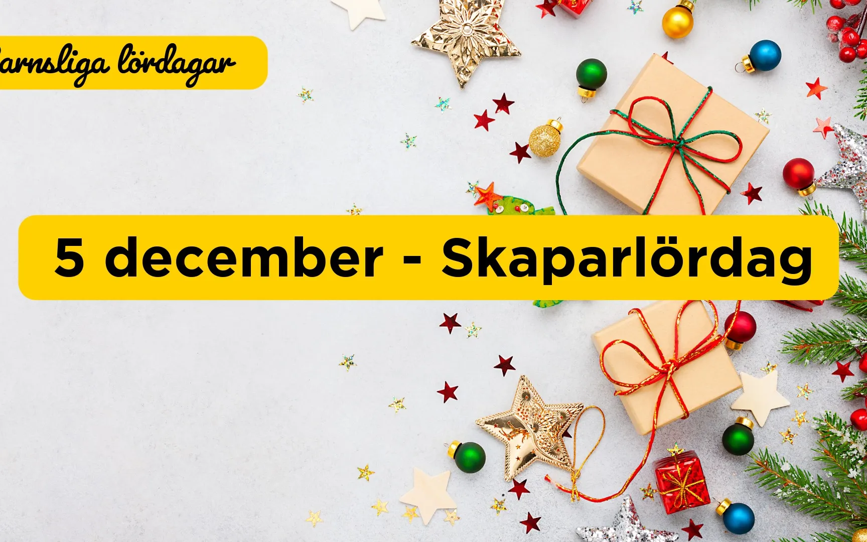 Skaparlördag - jul och stjärnor