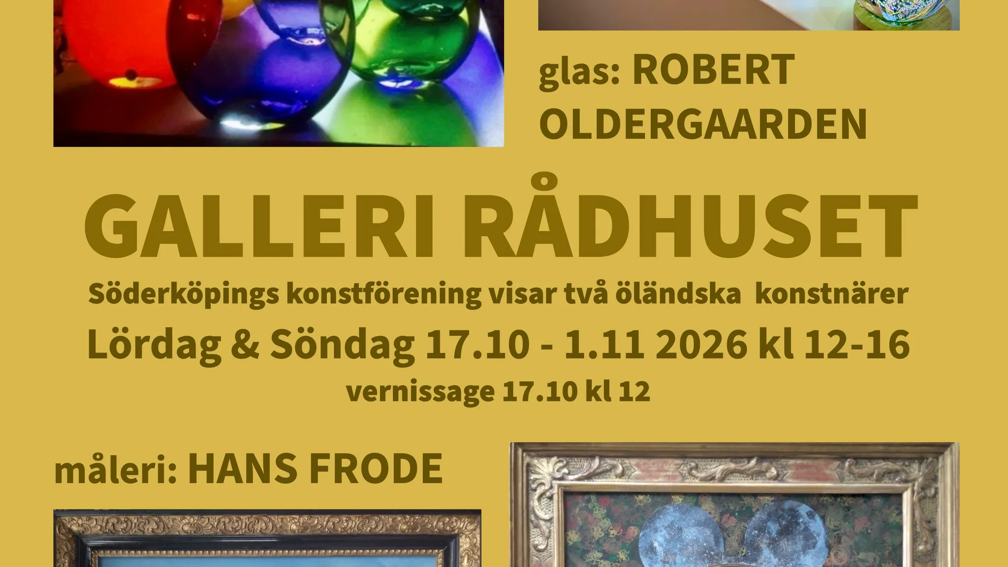 Del av affisch till utställningen