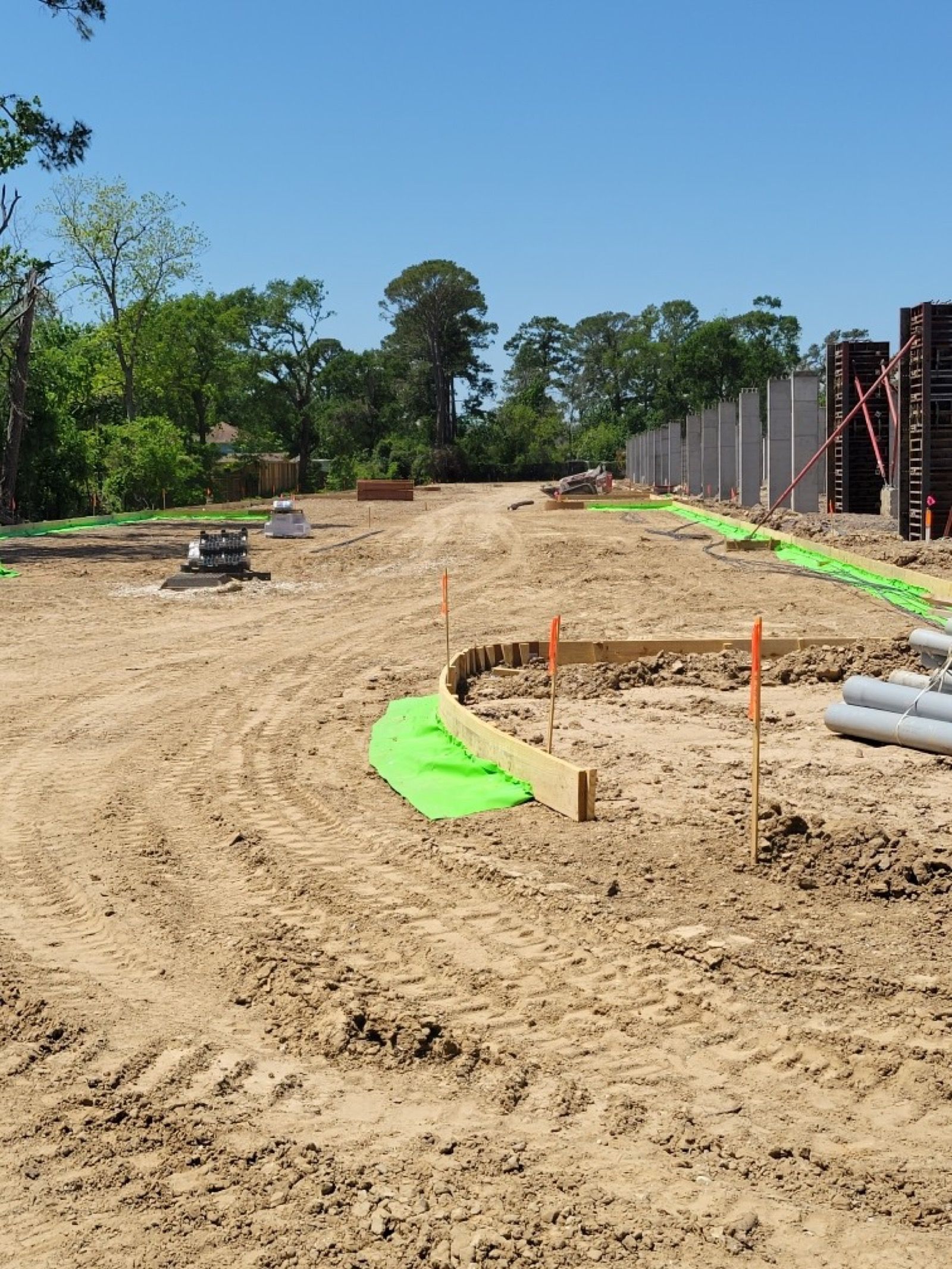 Lehman Street, concrete work