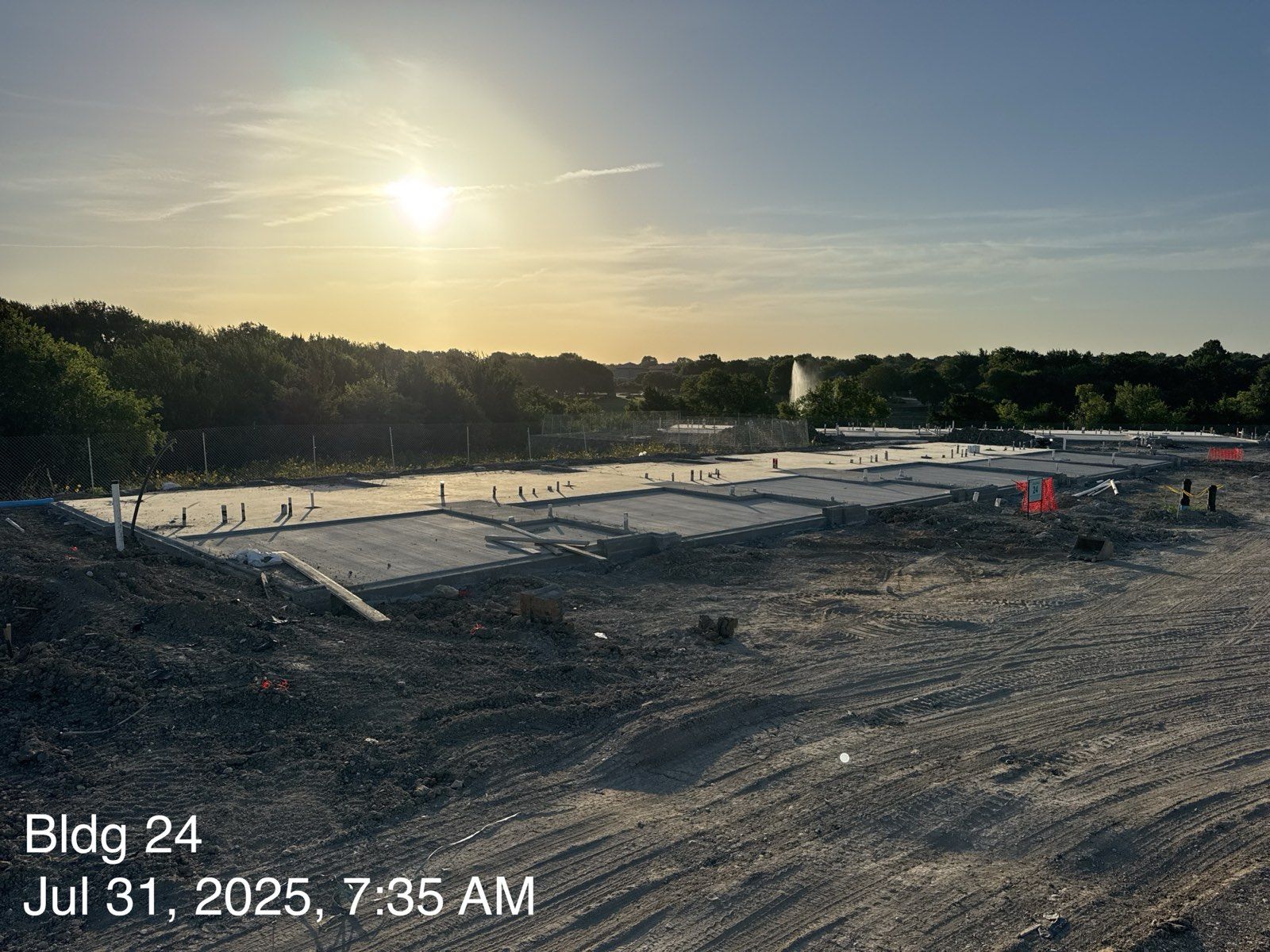 Westgrove, site concrete
