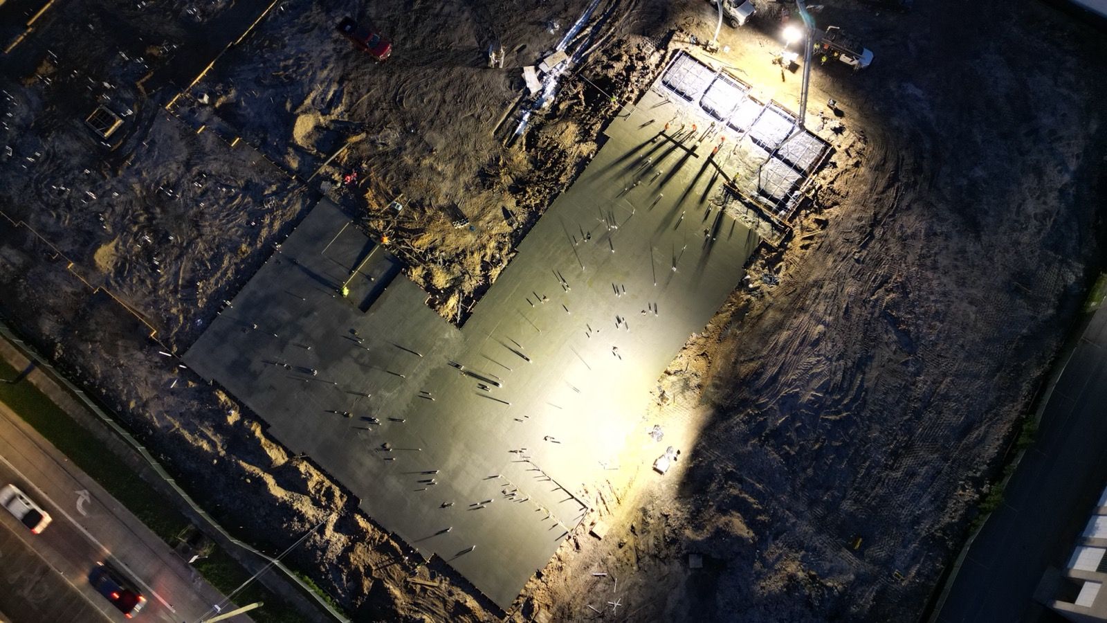 Allora Med Center, concrete work