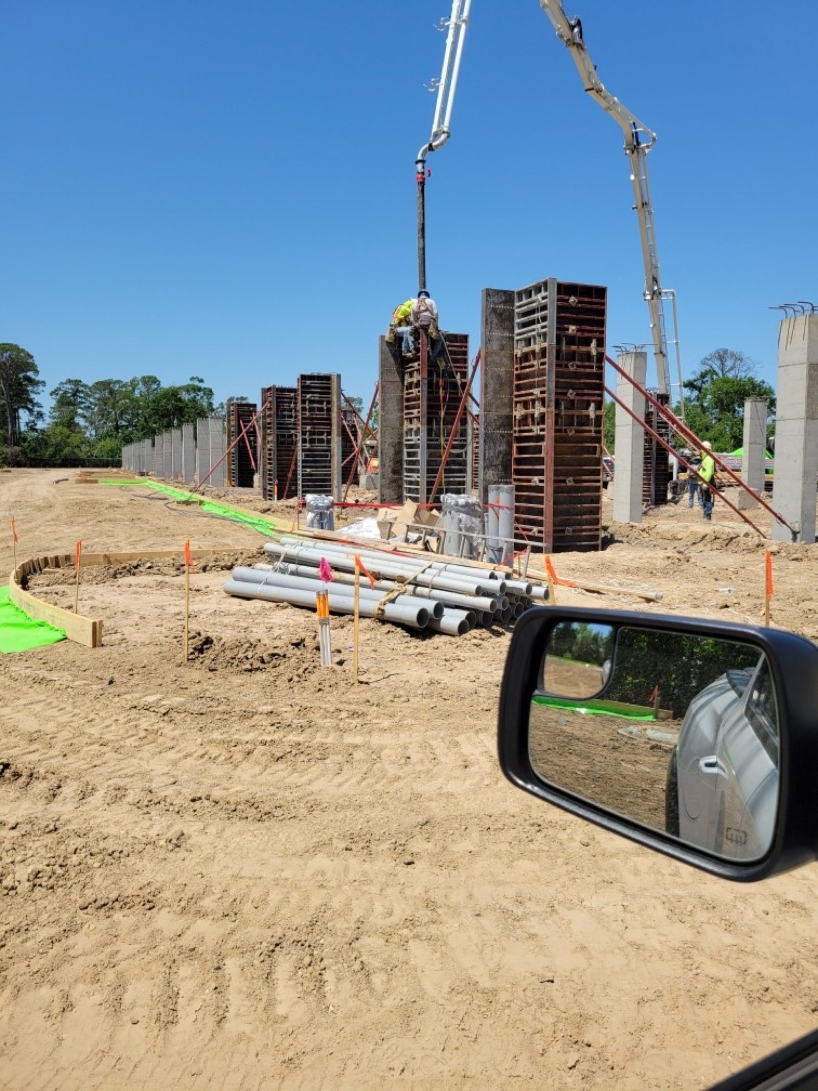 Lehman Street, concrete work
