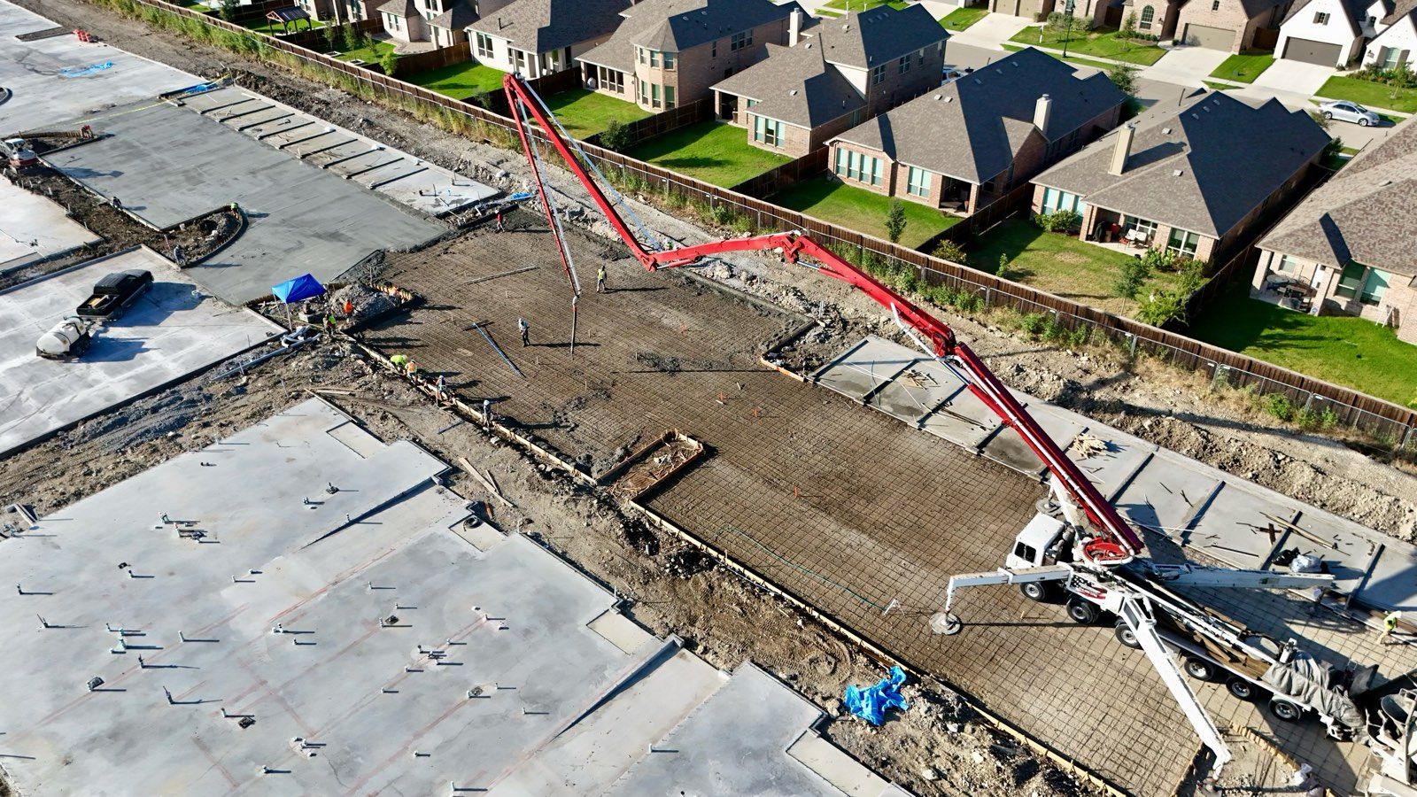 Wellington, concrete pour in progress