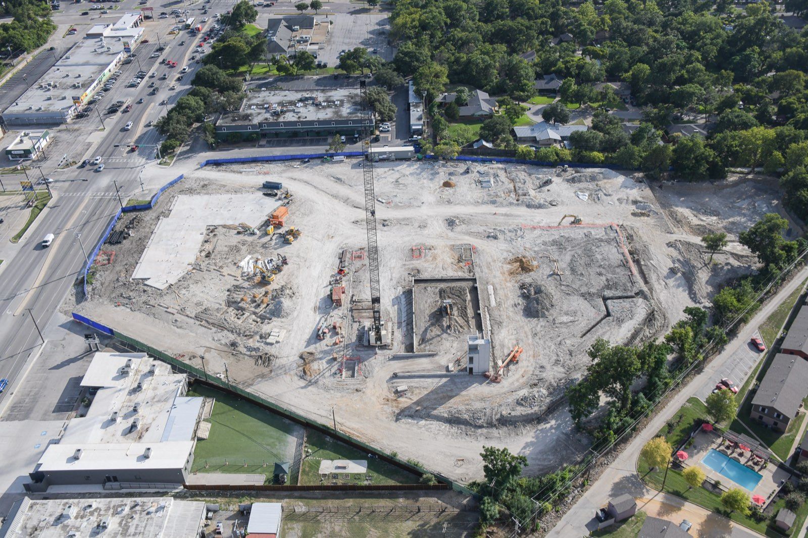 The Hayden, site concrete