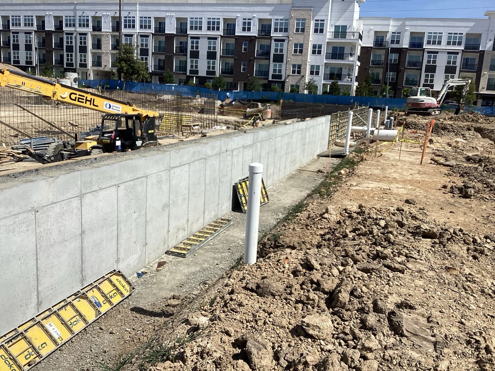 Lenox Heights, concrete work