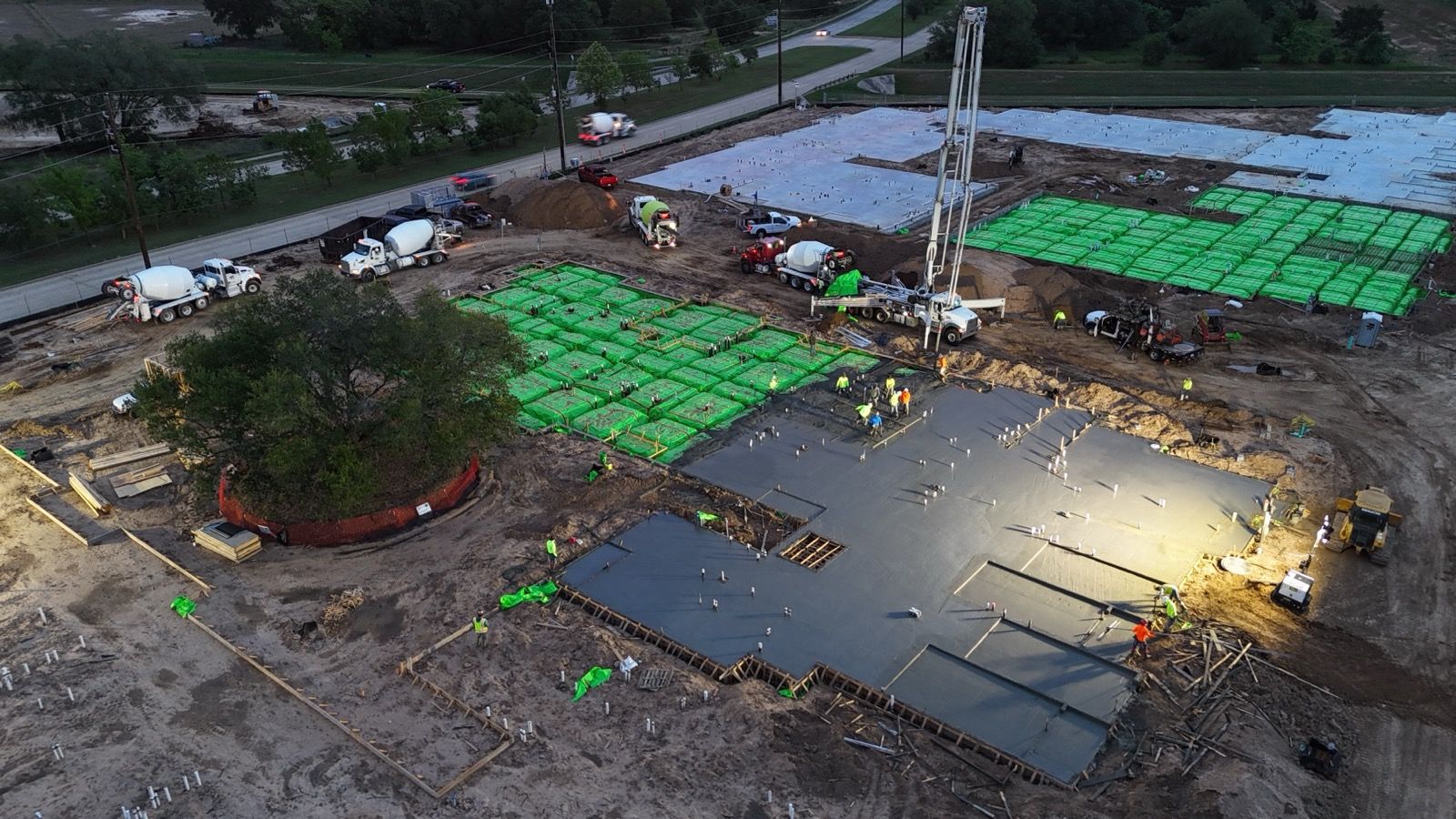 Cross Creek Ranch, concrete work