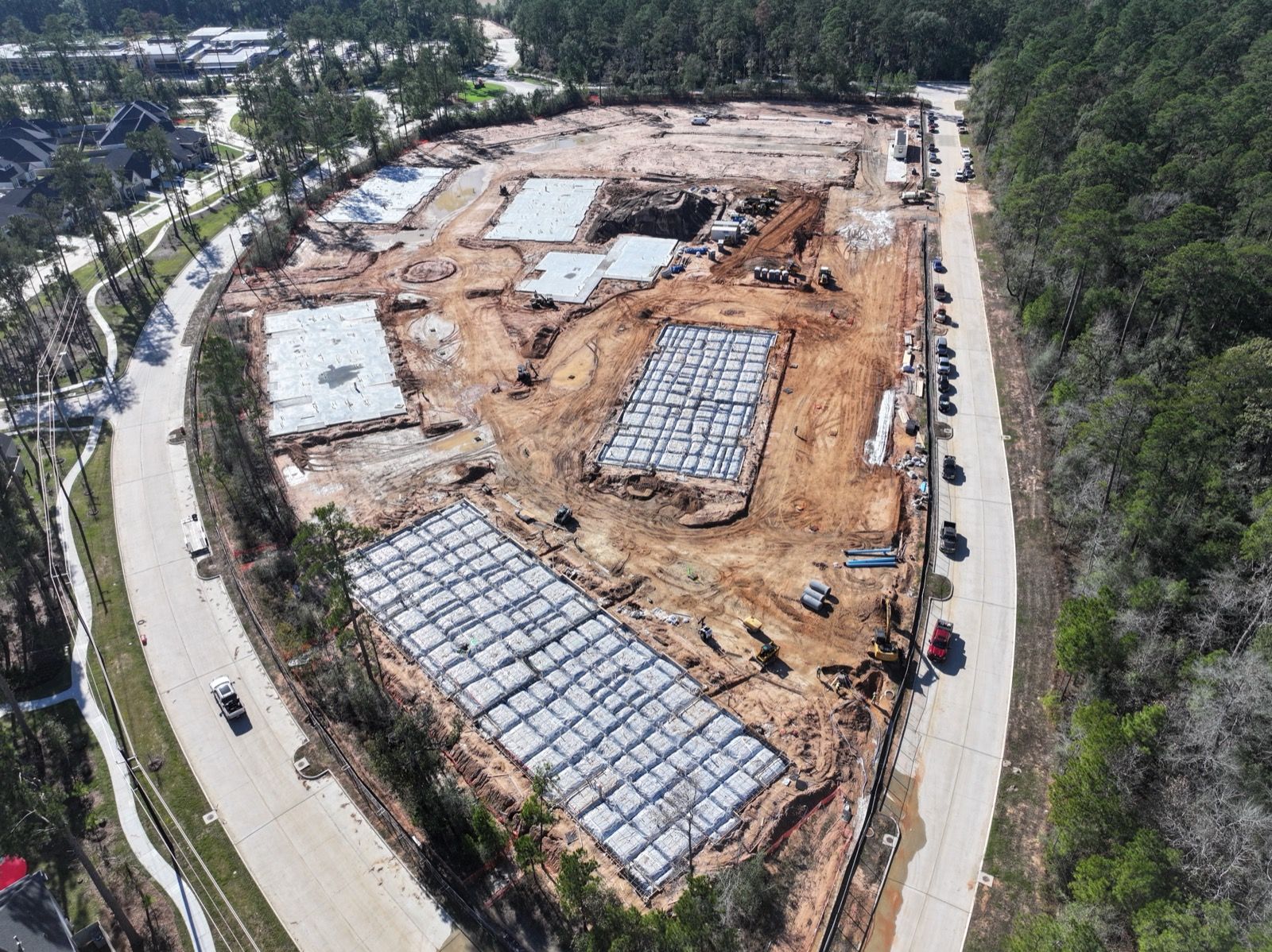 Territory at Audubon, concrete work