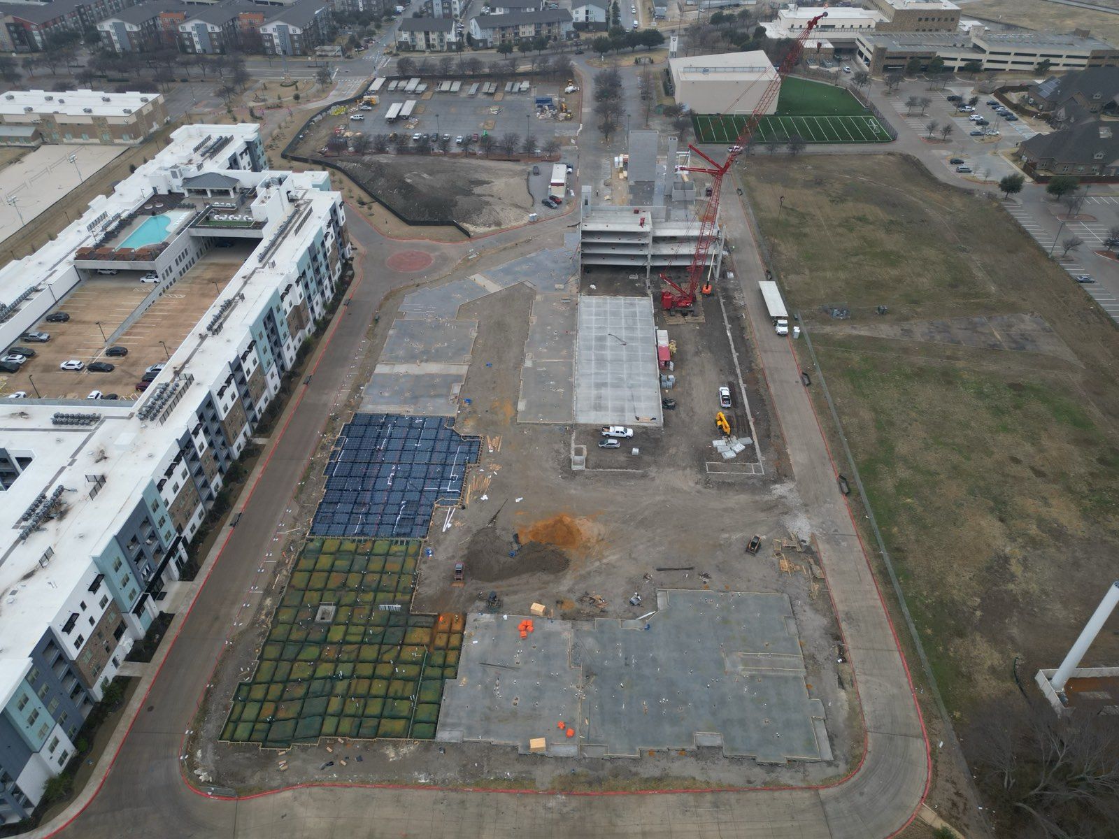 Craig Ranch Ballfields, site flatwork