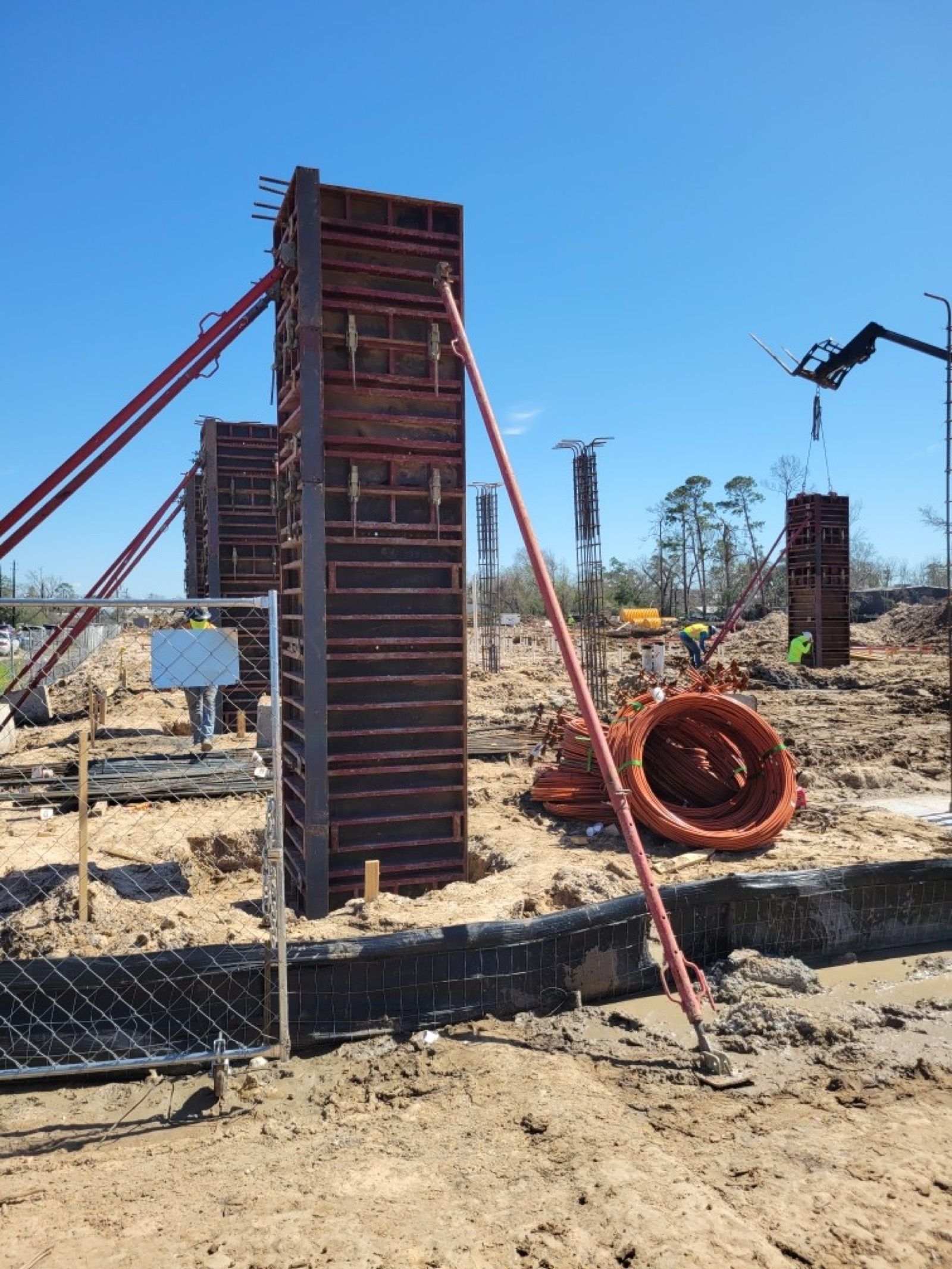 Lehman Street, concrete work