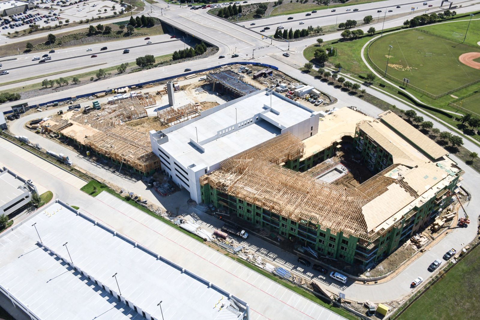 Diamond Flats, site concrete in progress
