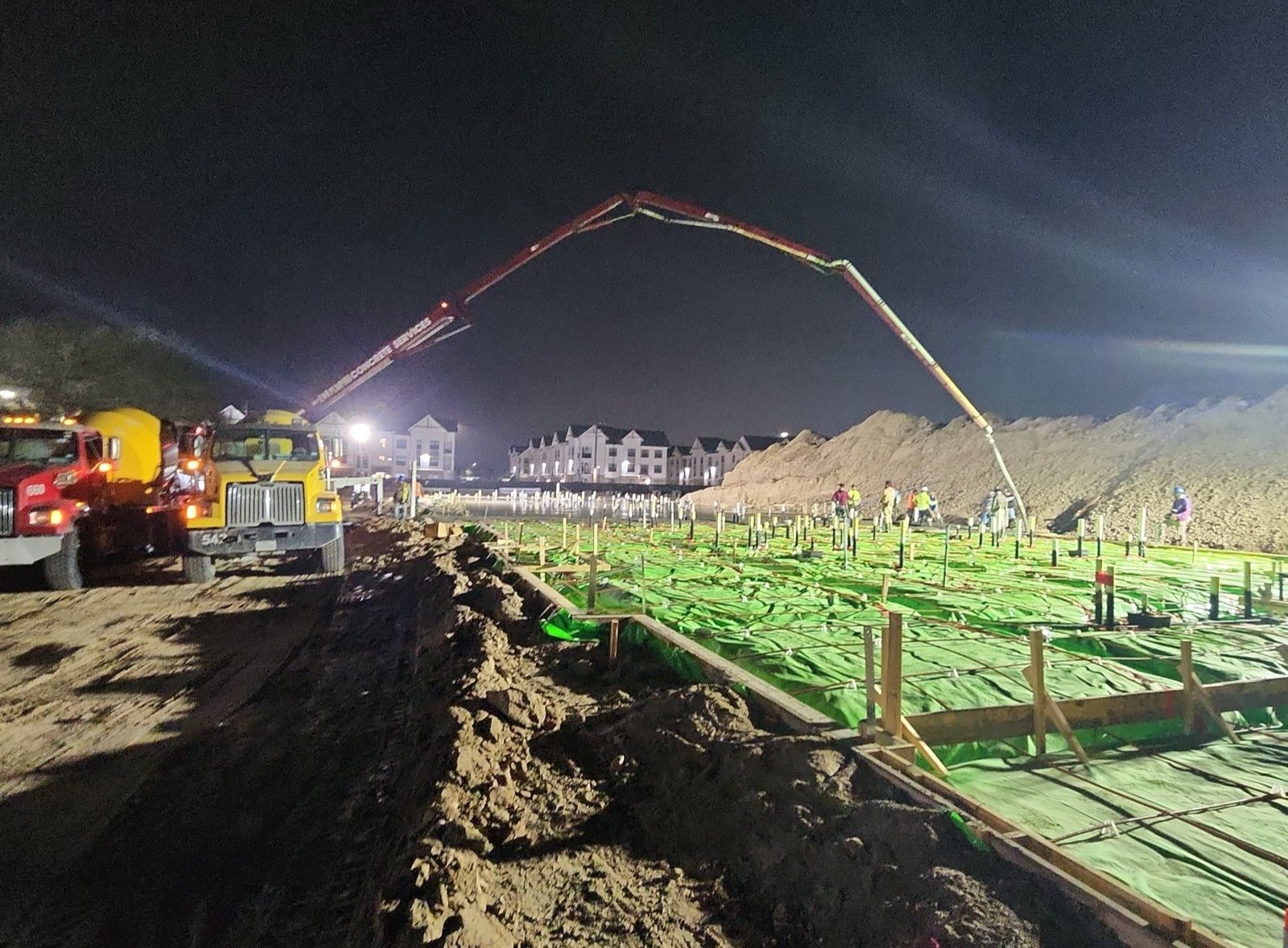 Foxlake II, concrete work