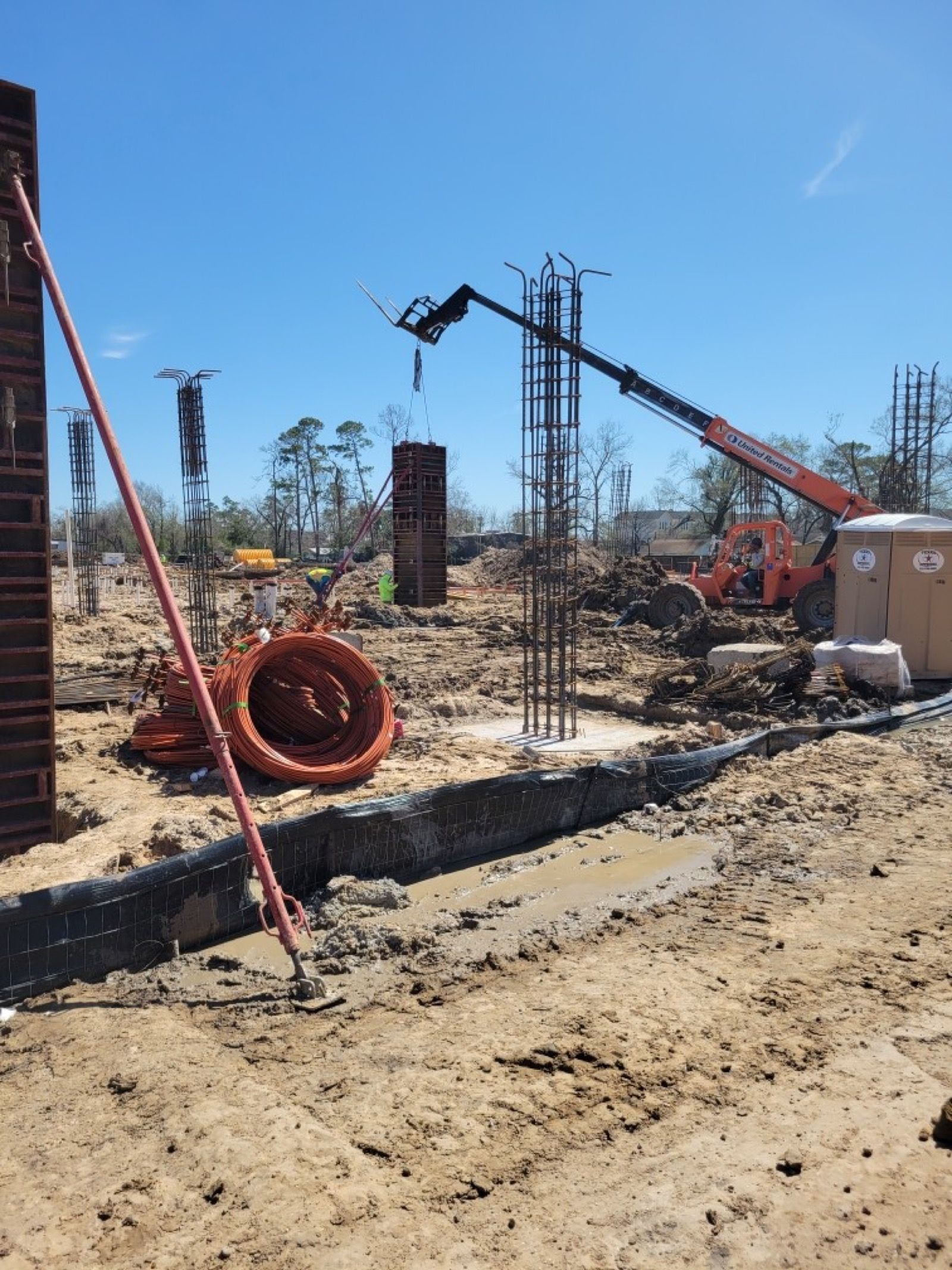 Lehman Street, concrete work
