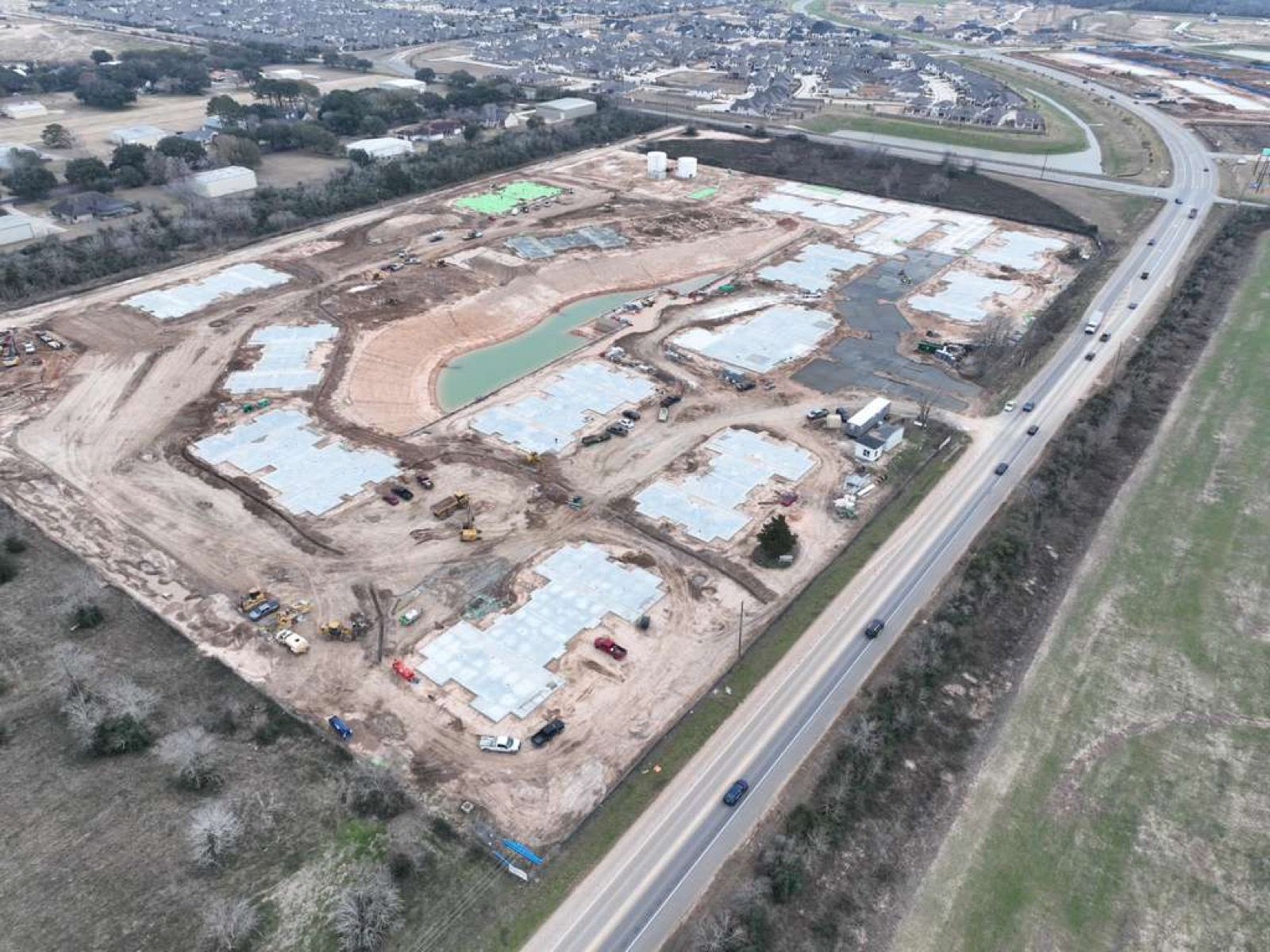 Fulshear Church, concrete work