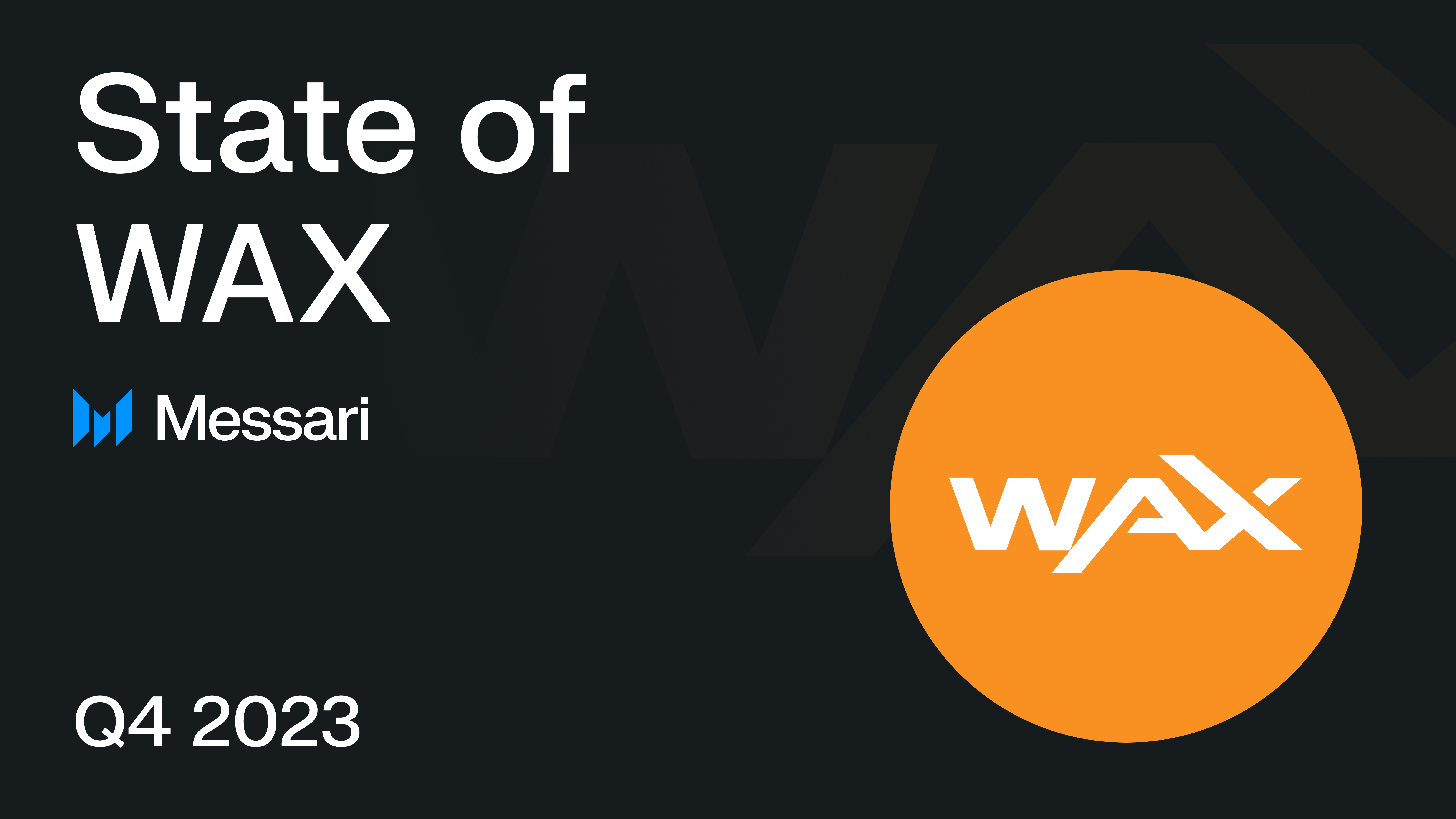WAX Price, WAXP to USD, Research, News & Fundraising | Messari