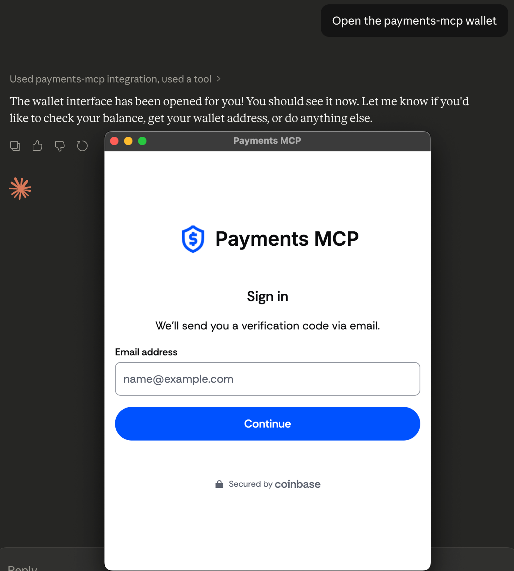 authenticate payments mcp