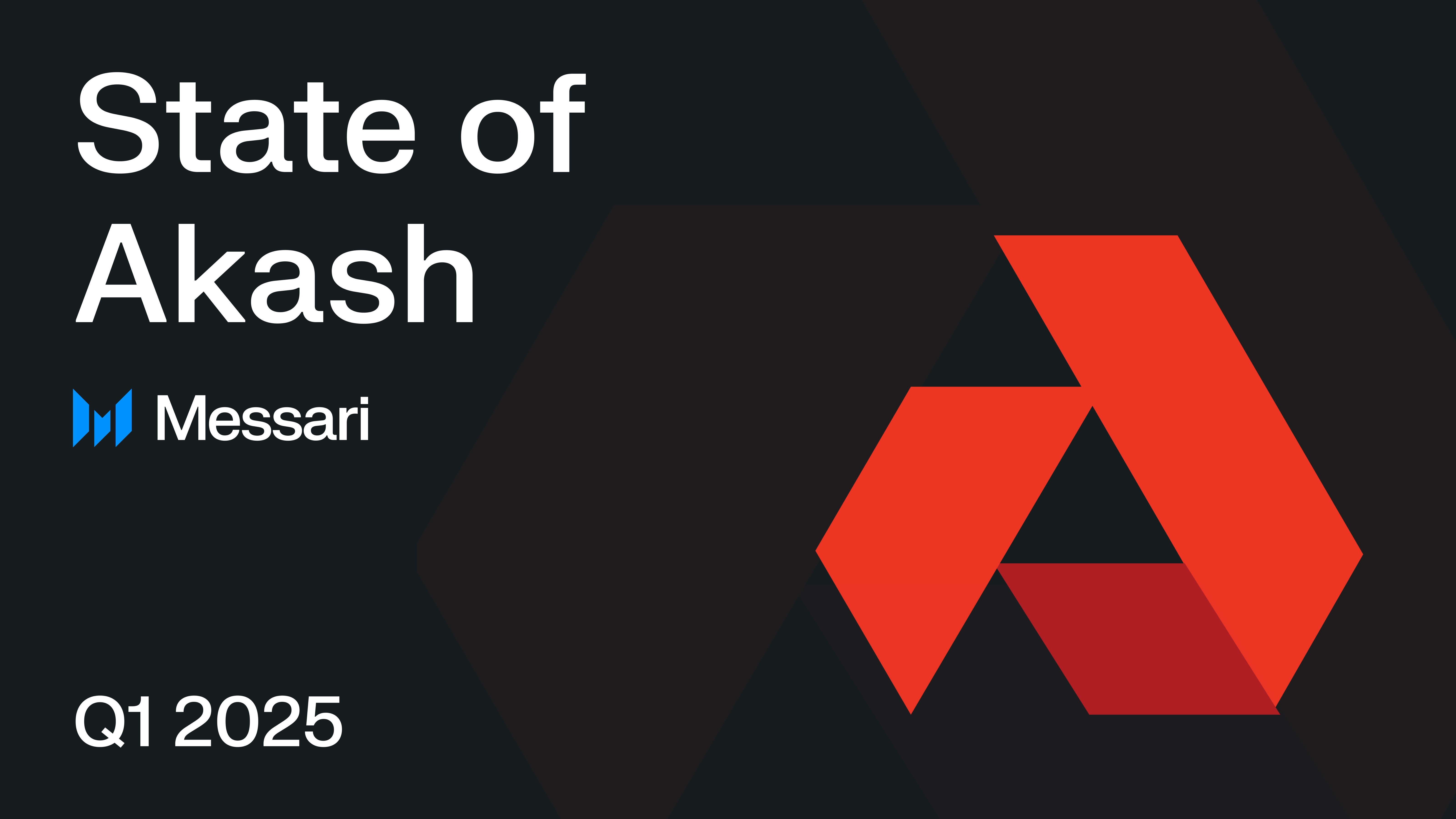 State of Akash Q1 2025 | Messari