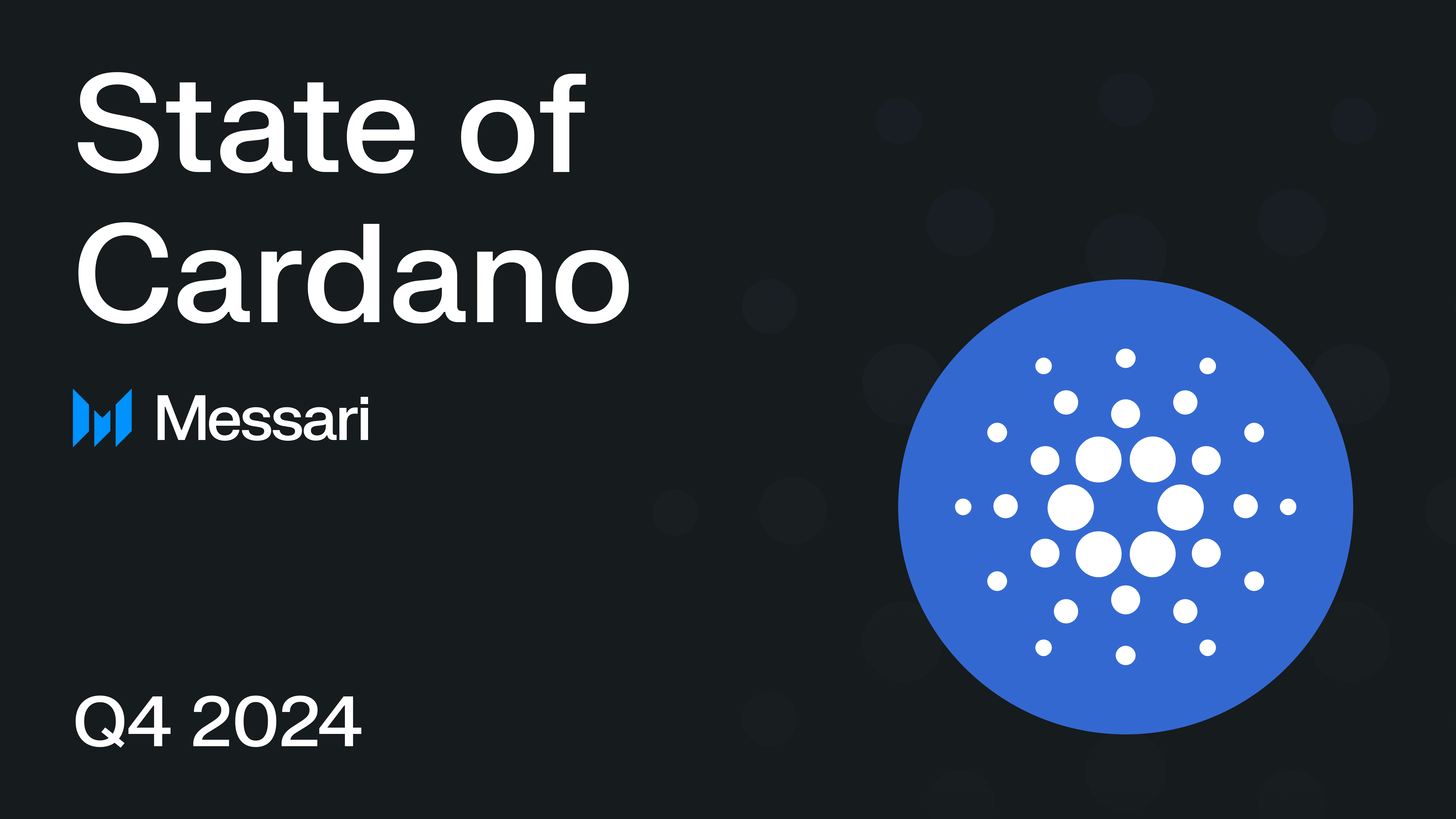 Cardano Price, ADA to USD, Research, News & Fundraising | Messari