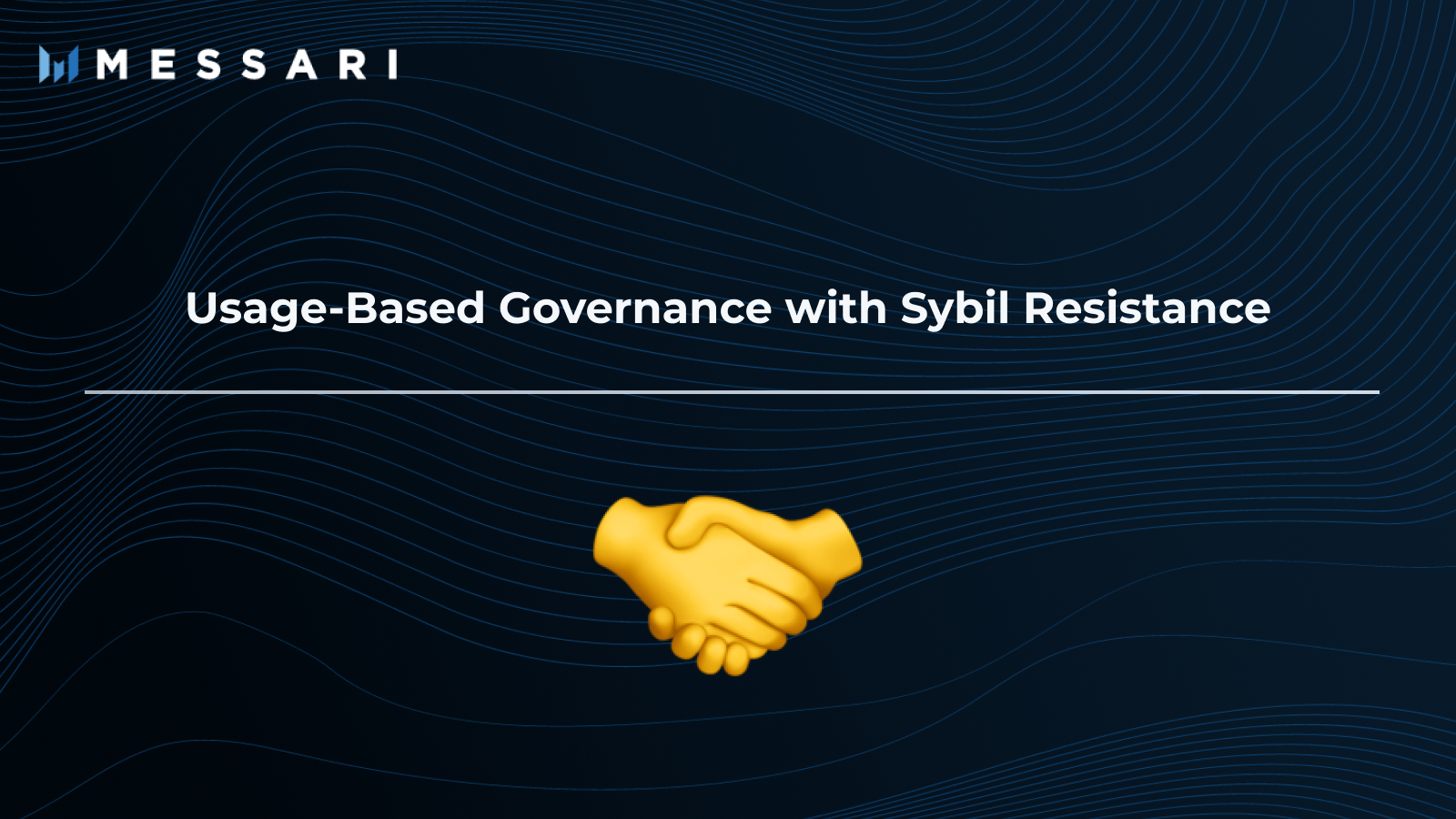 Governor Note: Usage-Based Governance with Sybil Resistance | Messari