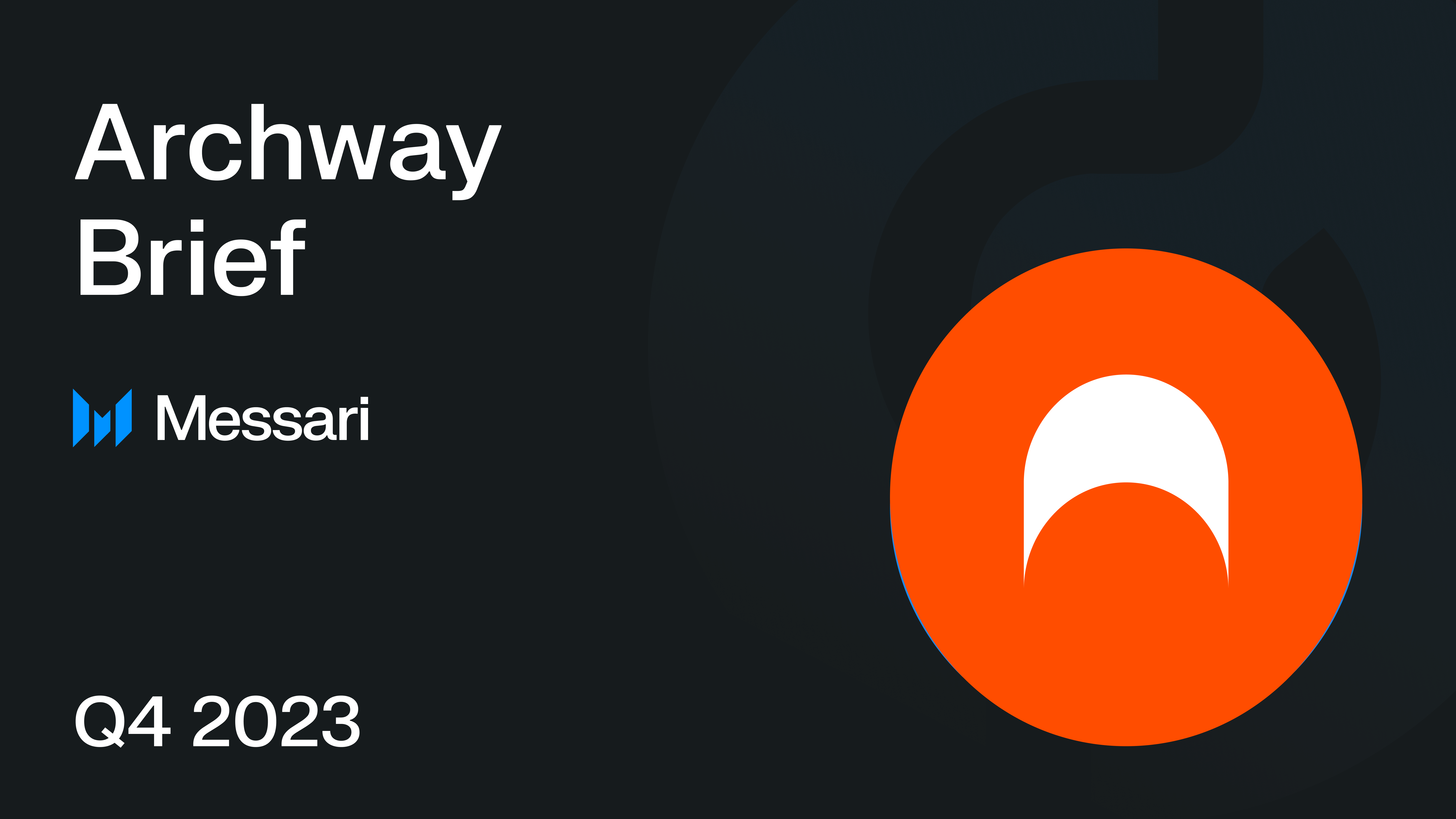 Archway Price, arch to USD, Research, News & Fundraising | Messari