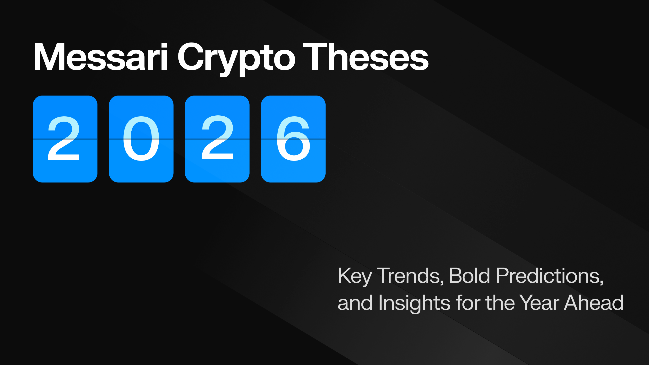 The Crypto Theses 2026 | Messari
