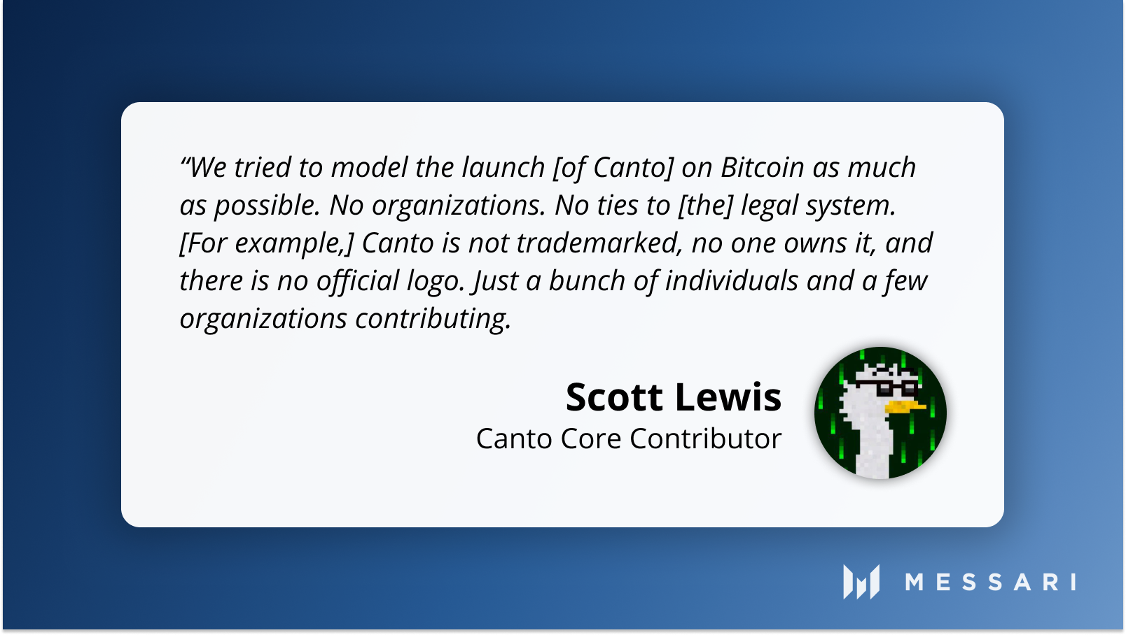 The Settlers of Canto | Messari