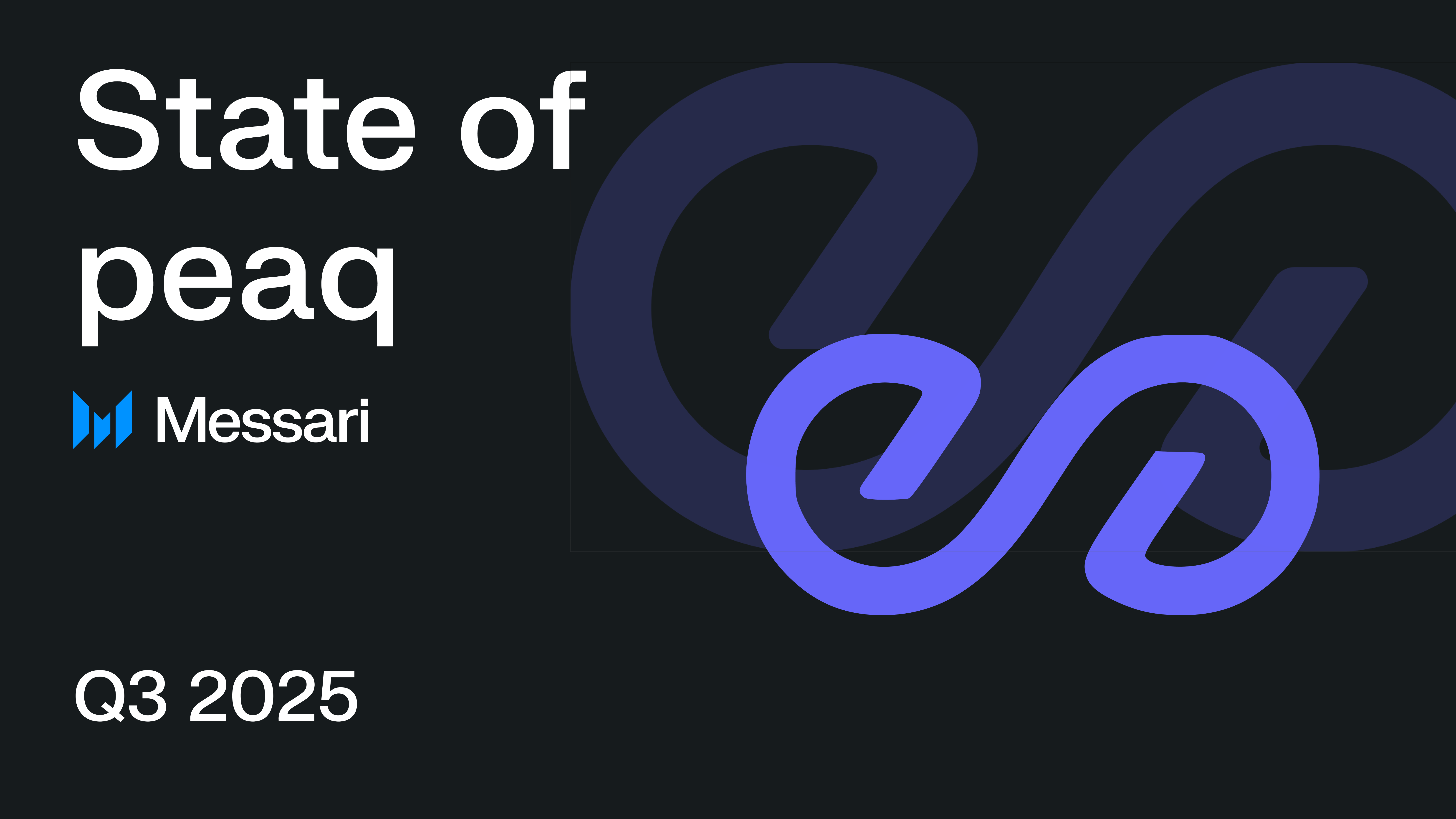 State of peaq Q3 2025 | Messari