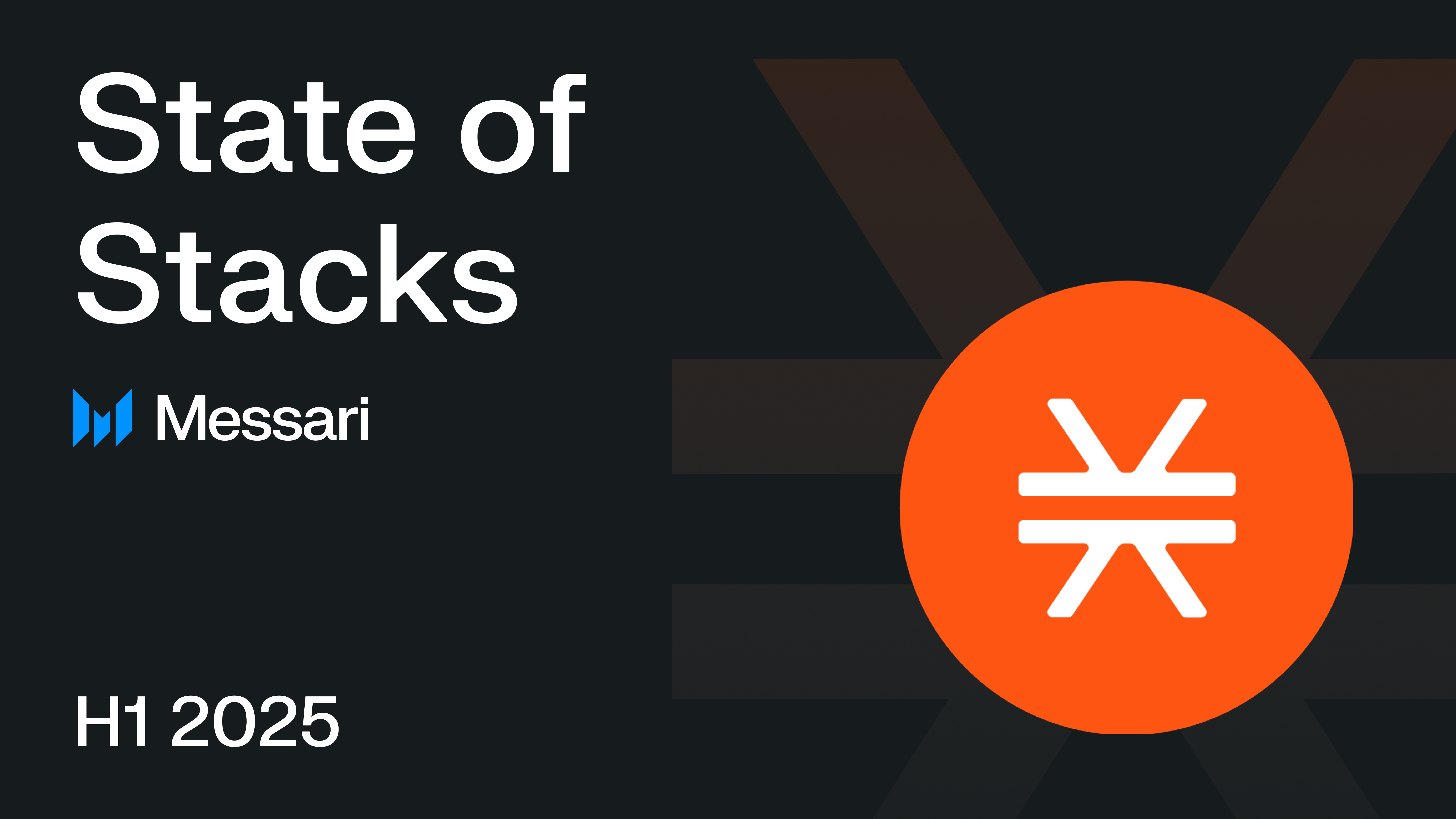 State of Stacks H1 2025 | Messari