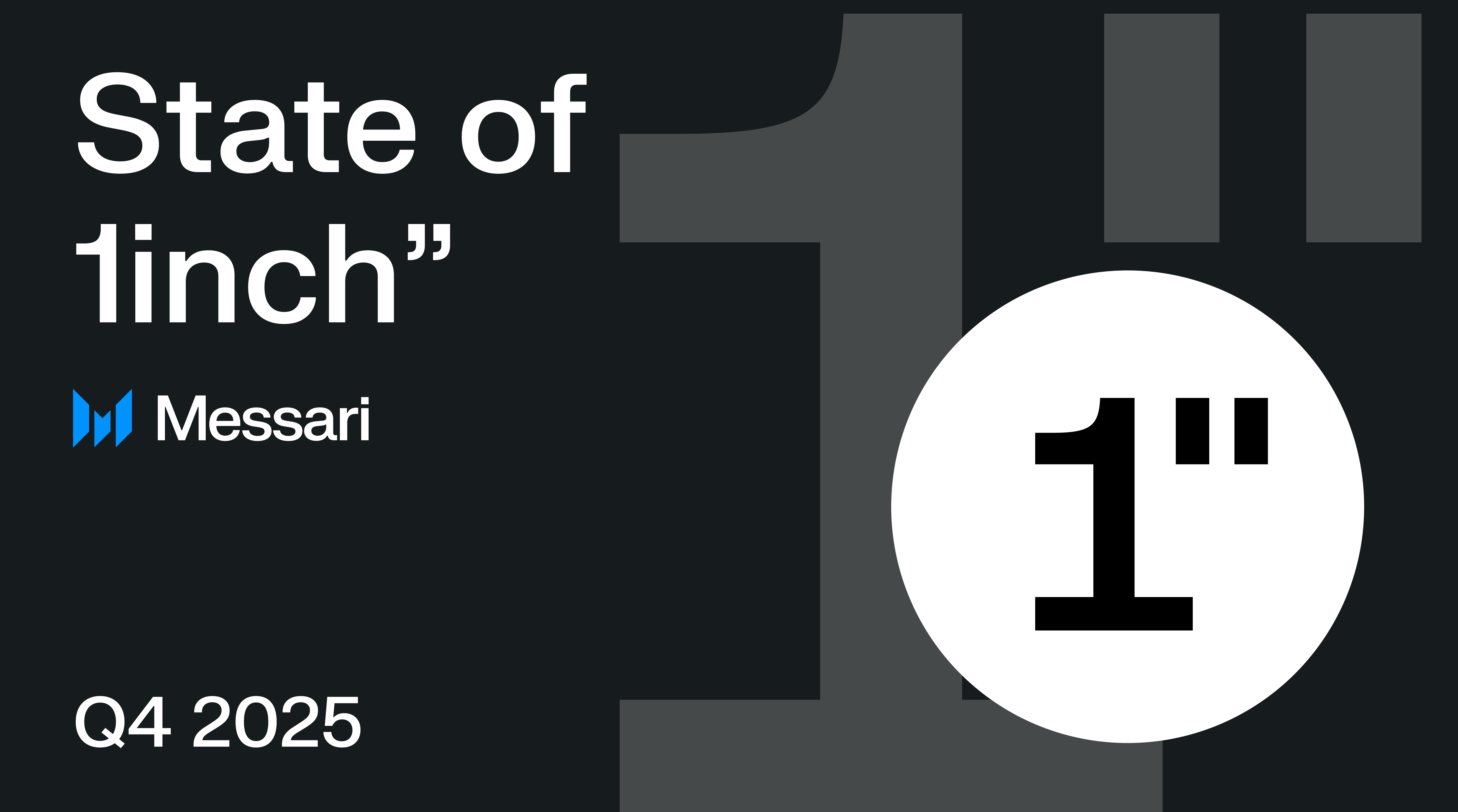 State of 1inch Q4 2025