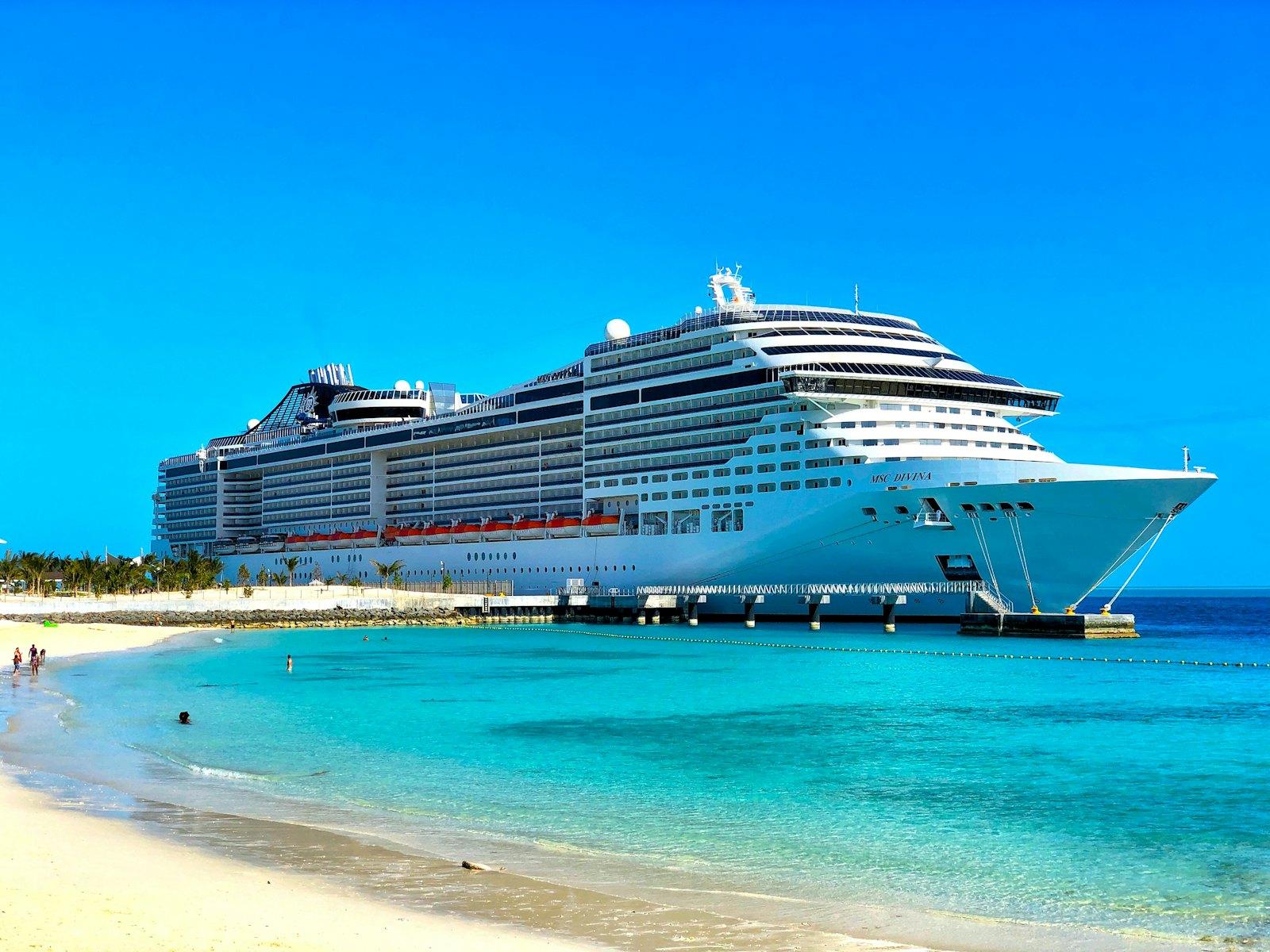 A cruise ship at anchor — Goa, Lakshadweep & Mumbai with Cordelia Cruise