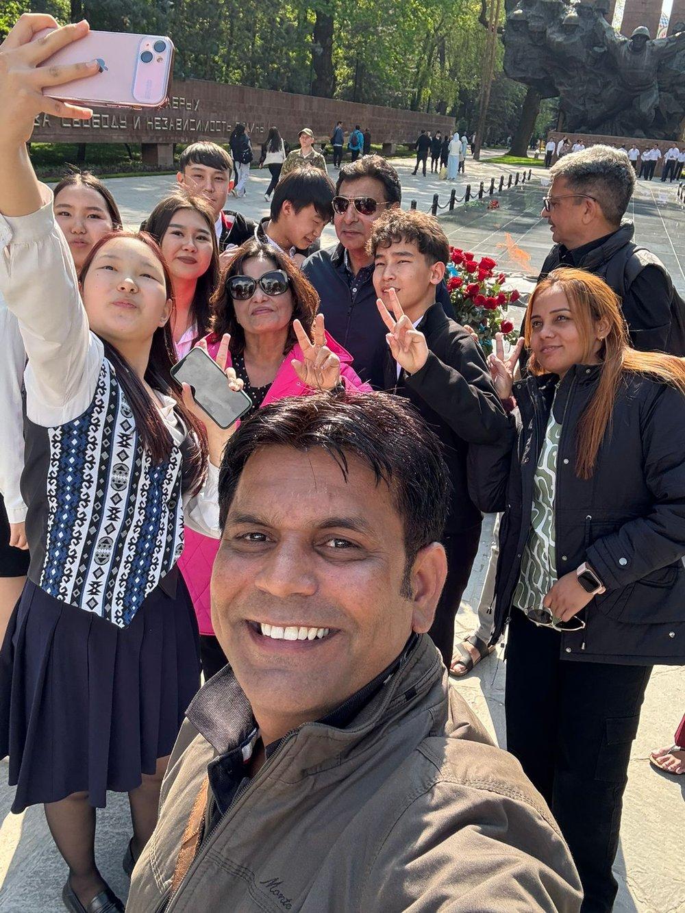 My Trip World travellers in Batu Caves, Malaysia