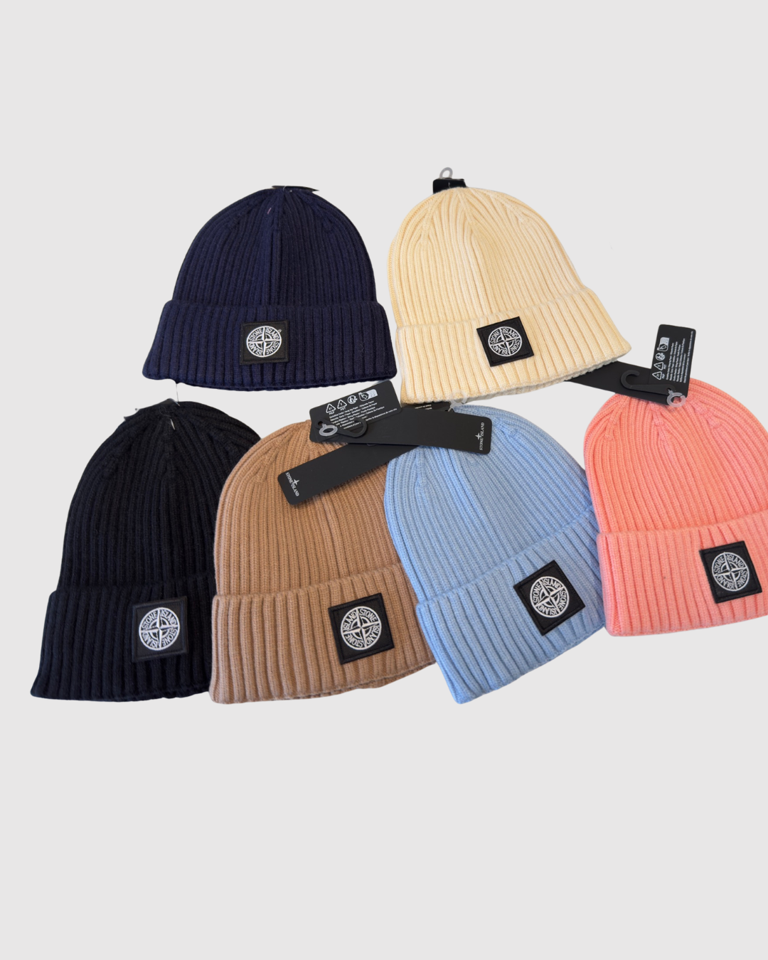Stone Island Ribbed Wool Beanie Hat - image 3